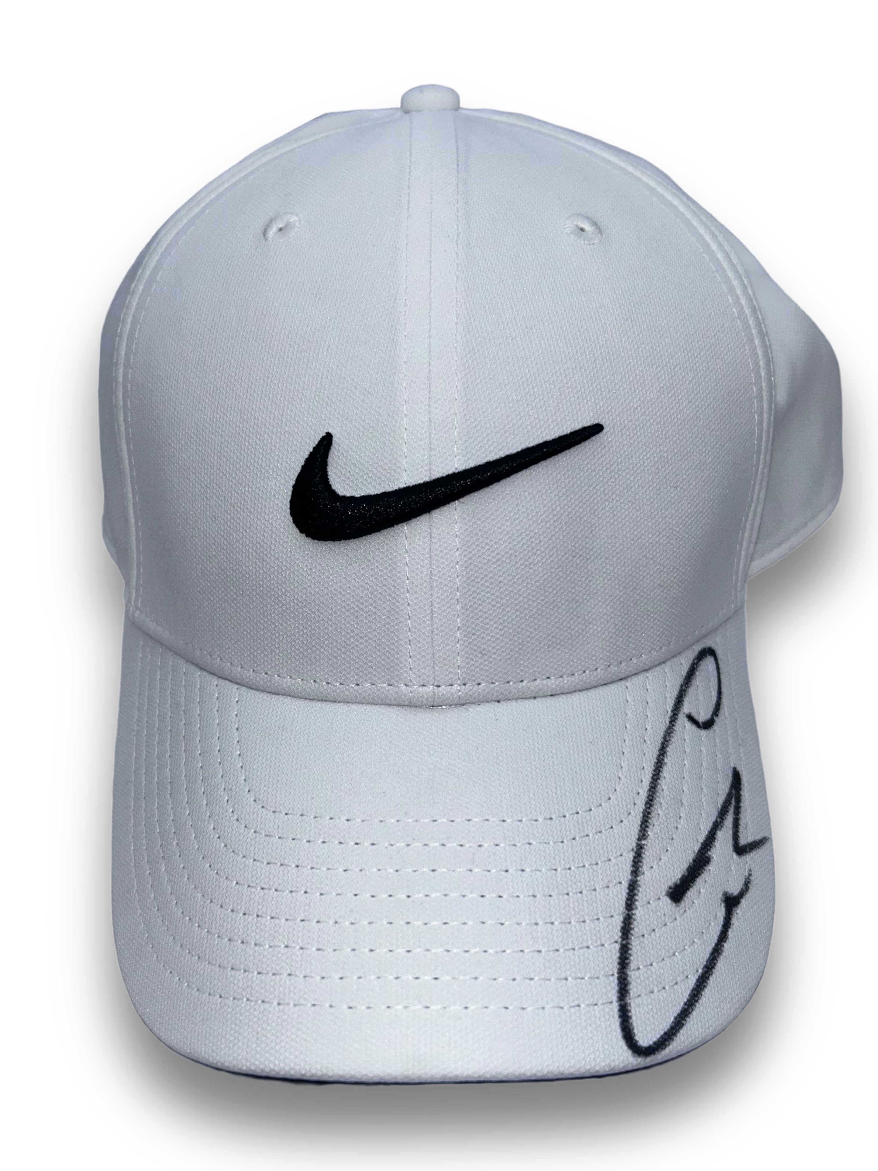 CARLOS ALCARAZ SIGNED WHITE NIKE TENNIS CAP WIMBLEDON (AFTAL COA) 2