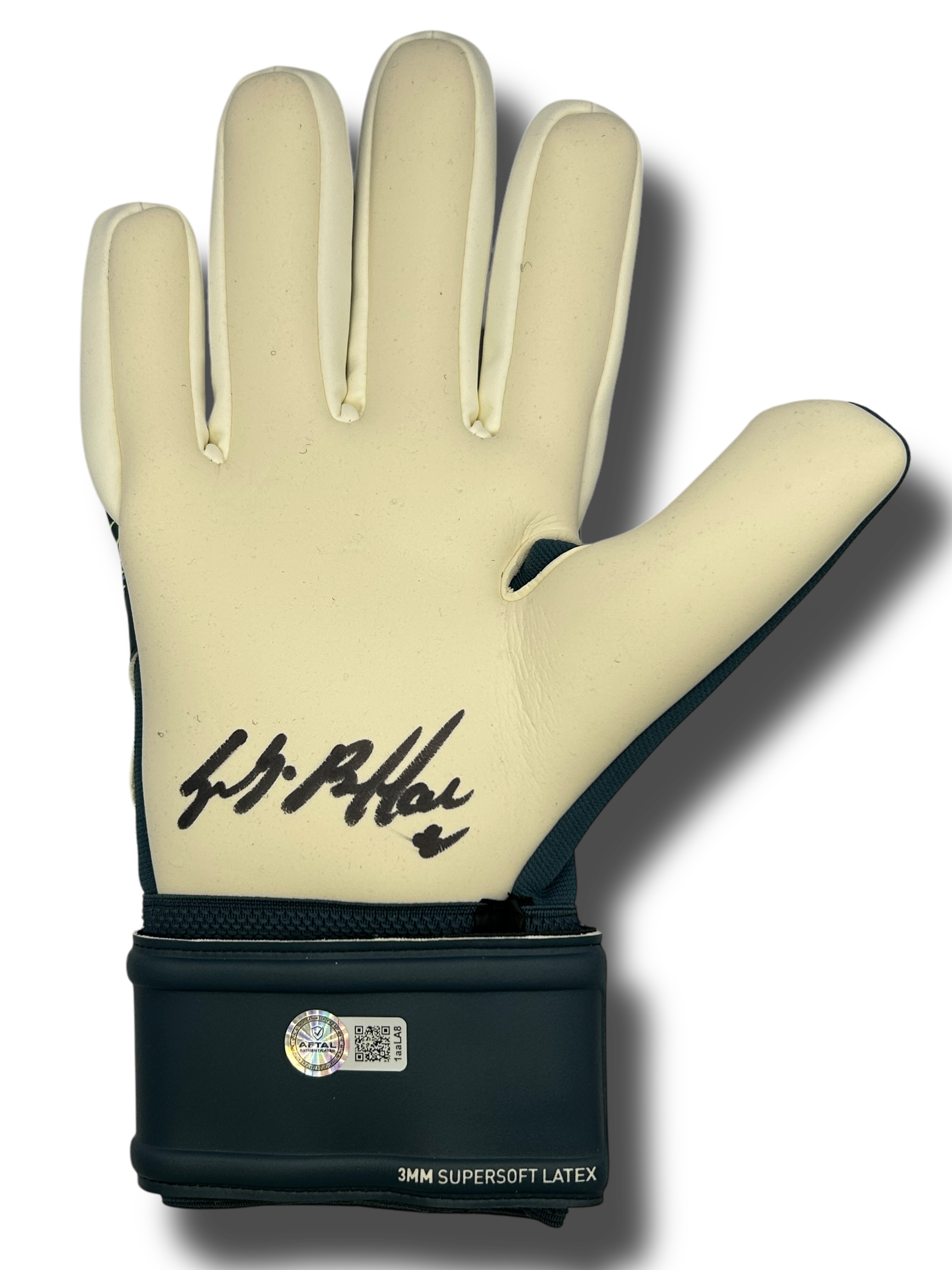 GIANLUIGI BUFFON SIGNED PUMA NAVY GOALKEEPER GLOVE R (AFTAL AUTHENTICATED)