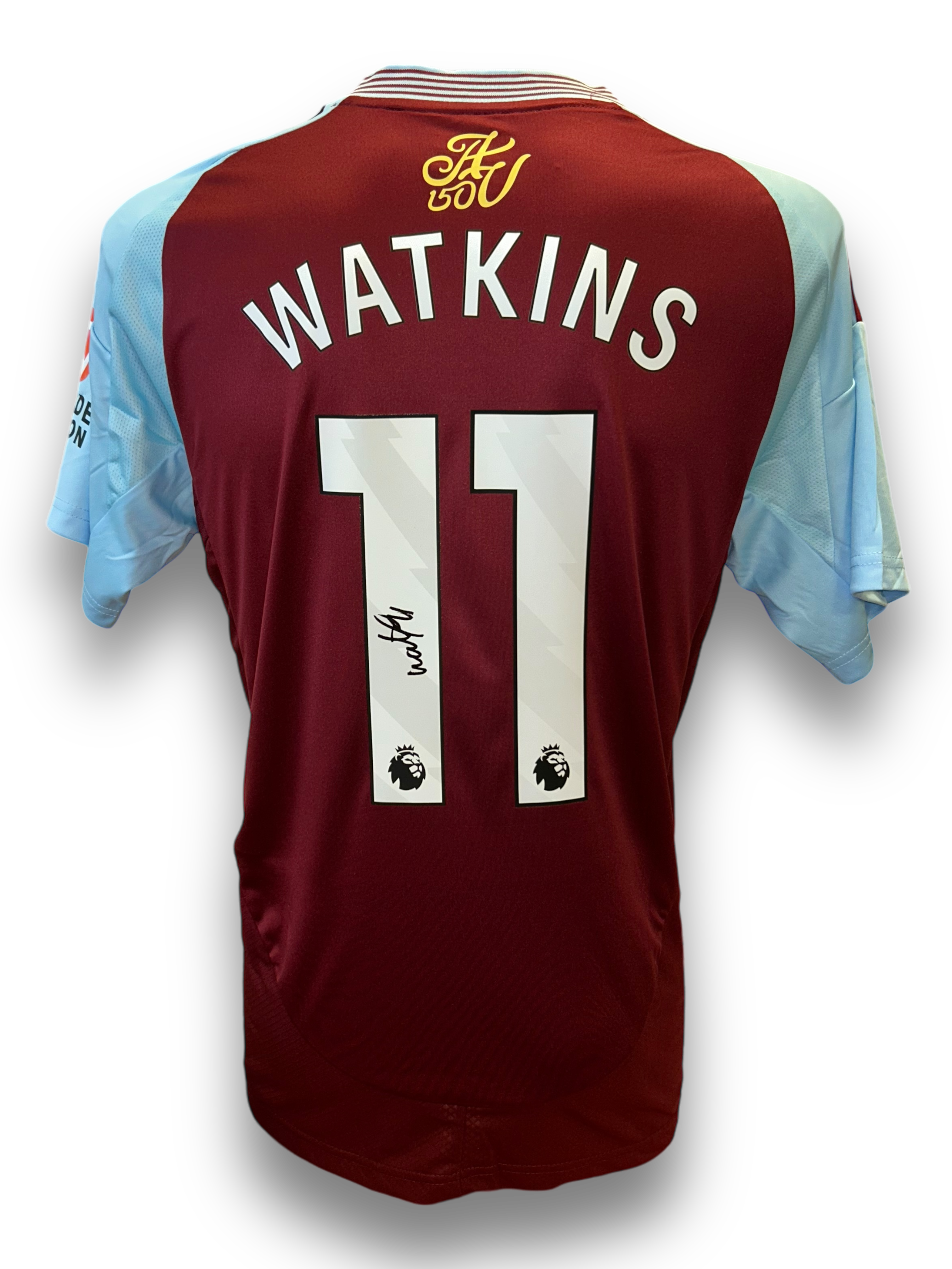 OLLIE WATKINS SIGNED ASTON VILLA 2024/25 HOME SHIRT (AFTAL COA)