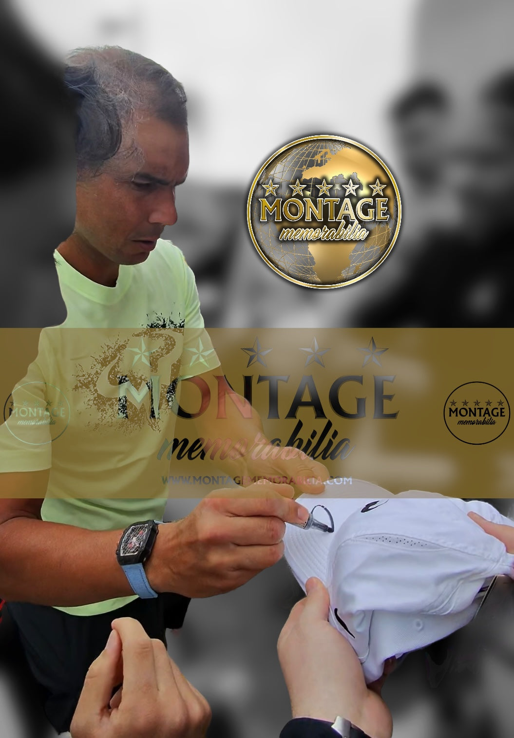 RAFAEL NADAL SIGNED ARTENGO TENNIS RACKET WIMBLEDON LEGEND (ACG CERT AG18874)