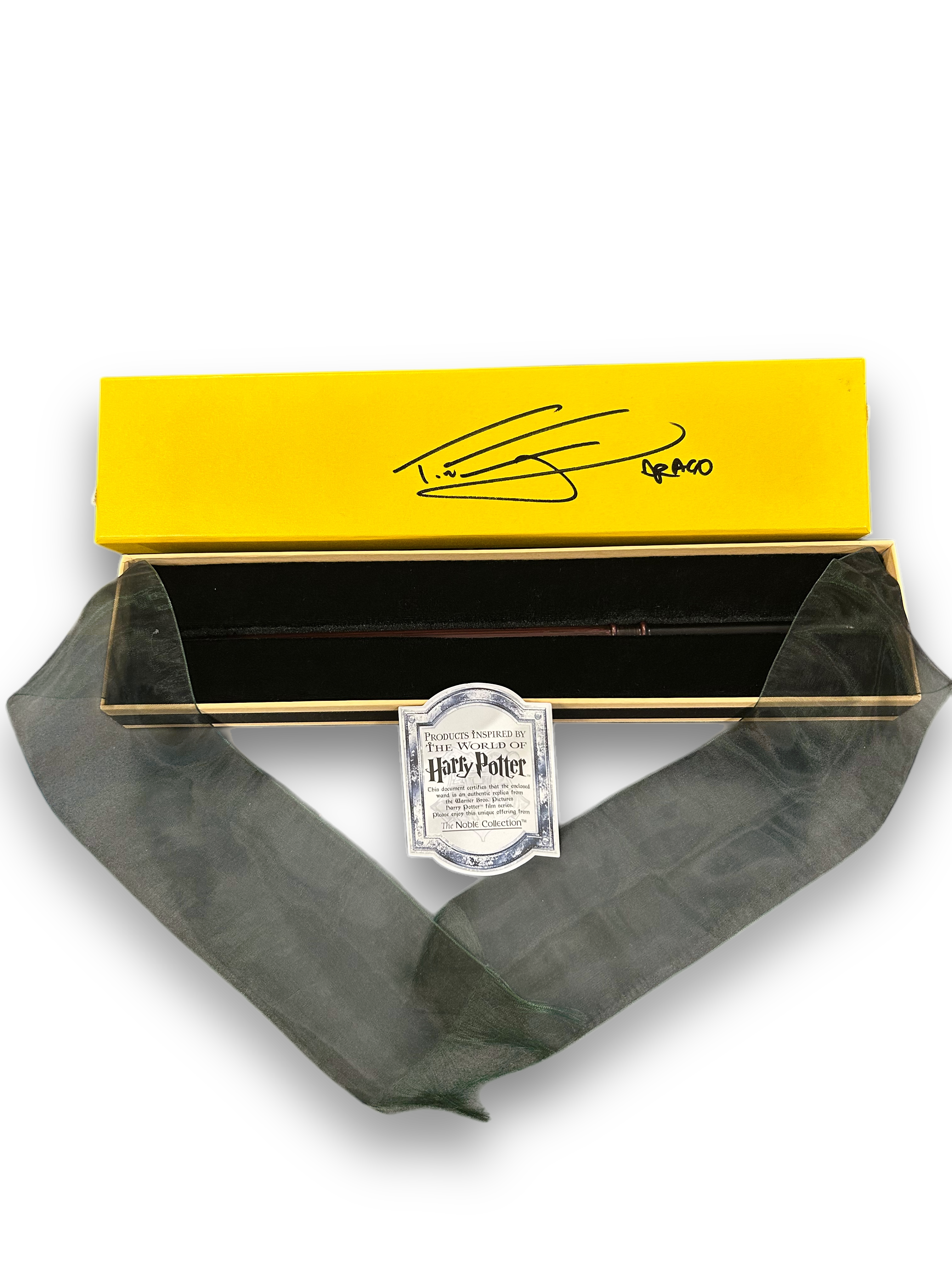 TOM FELTON SIGNED DRACO MALFOY HARRY POTTER WAND MOVIE PROP (AFTAL COA)