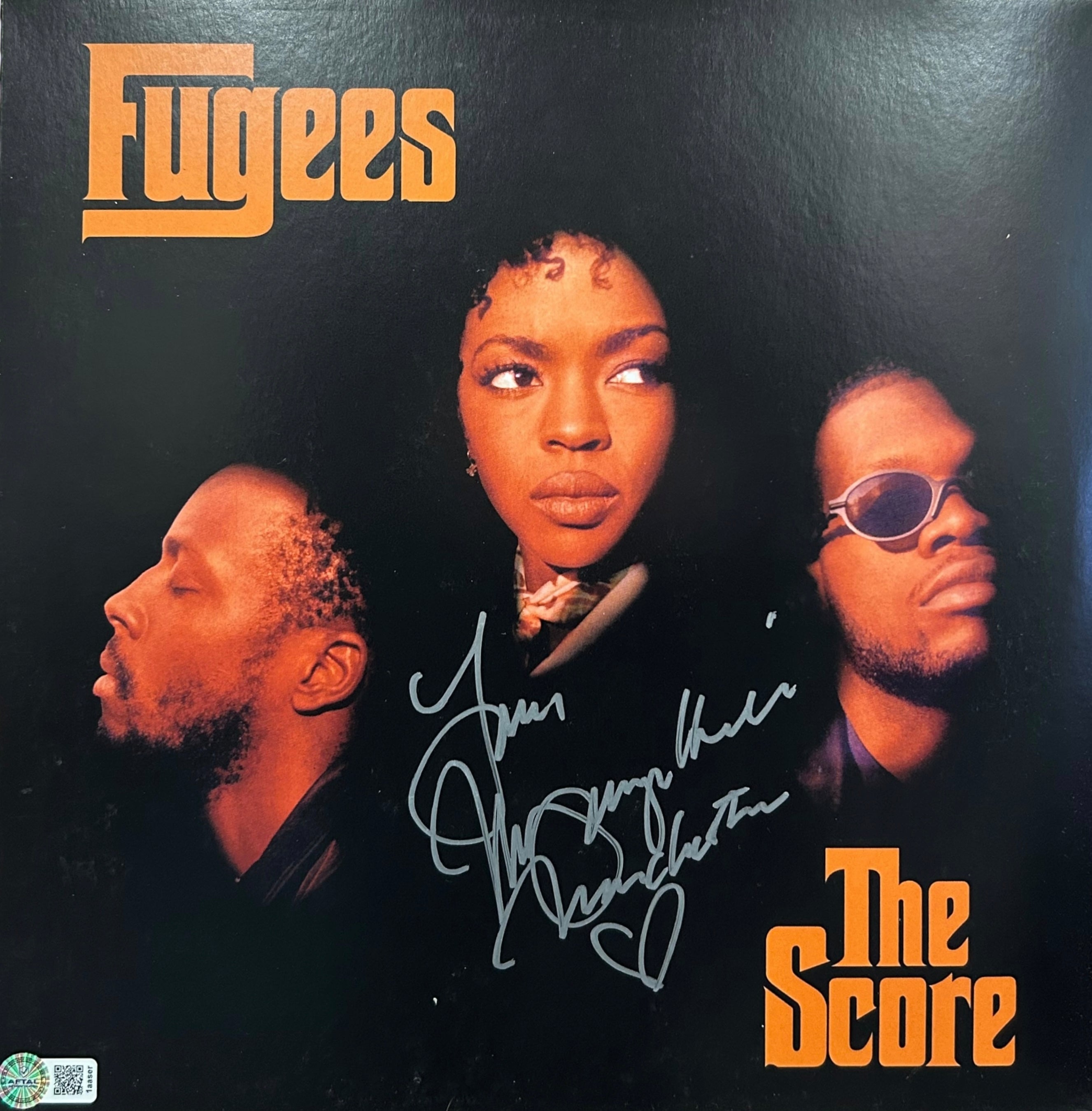 LAURYN HILL SIGNED FUGEES THE SCORE VINYL (AFTAL AUTHENTICATED) 2