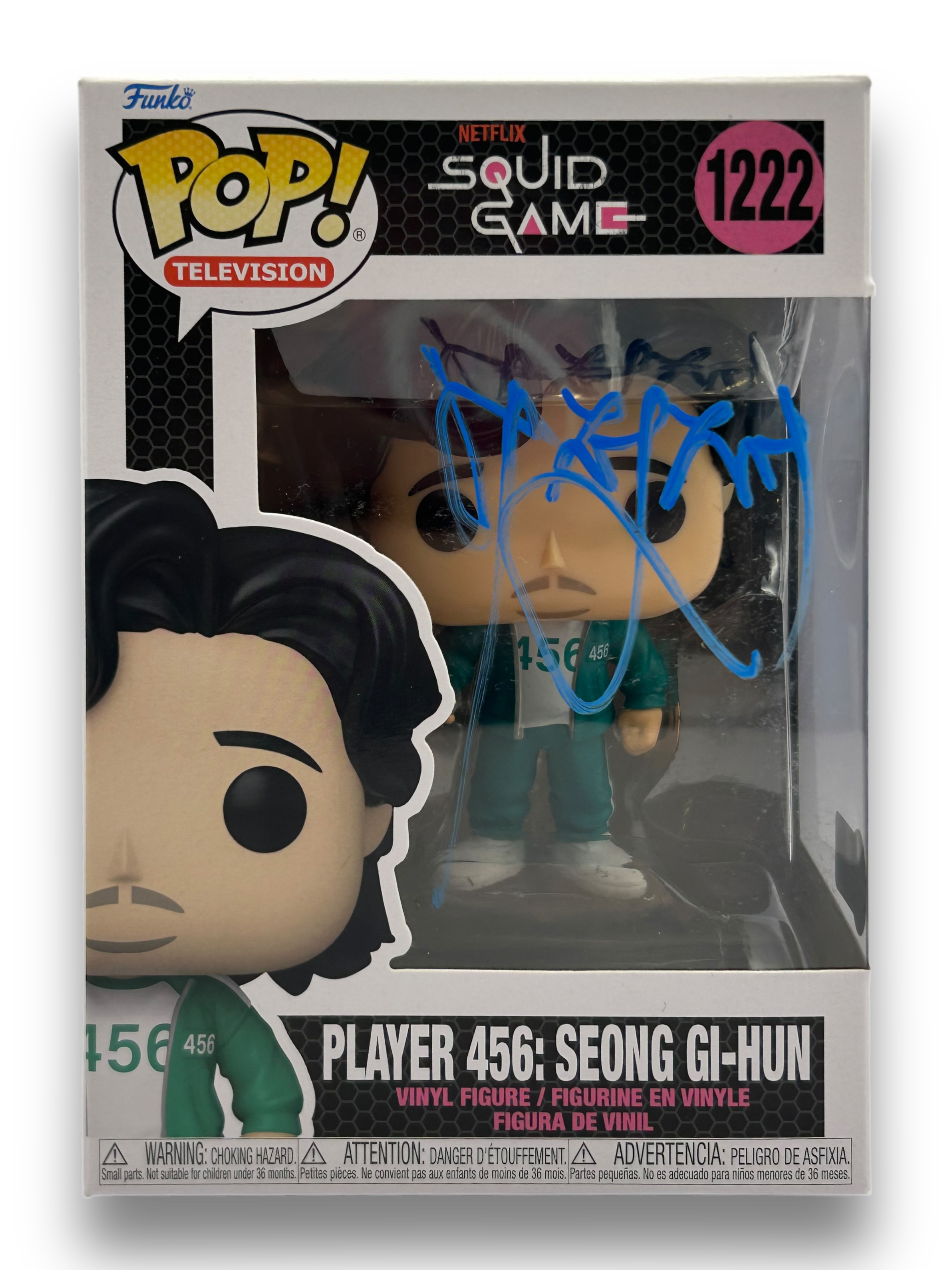 LEE JUNG-JAE SIGNED SQUID GAME #1222 FUNKO POP! (AFTAL AUTHENTICATED) 2