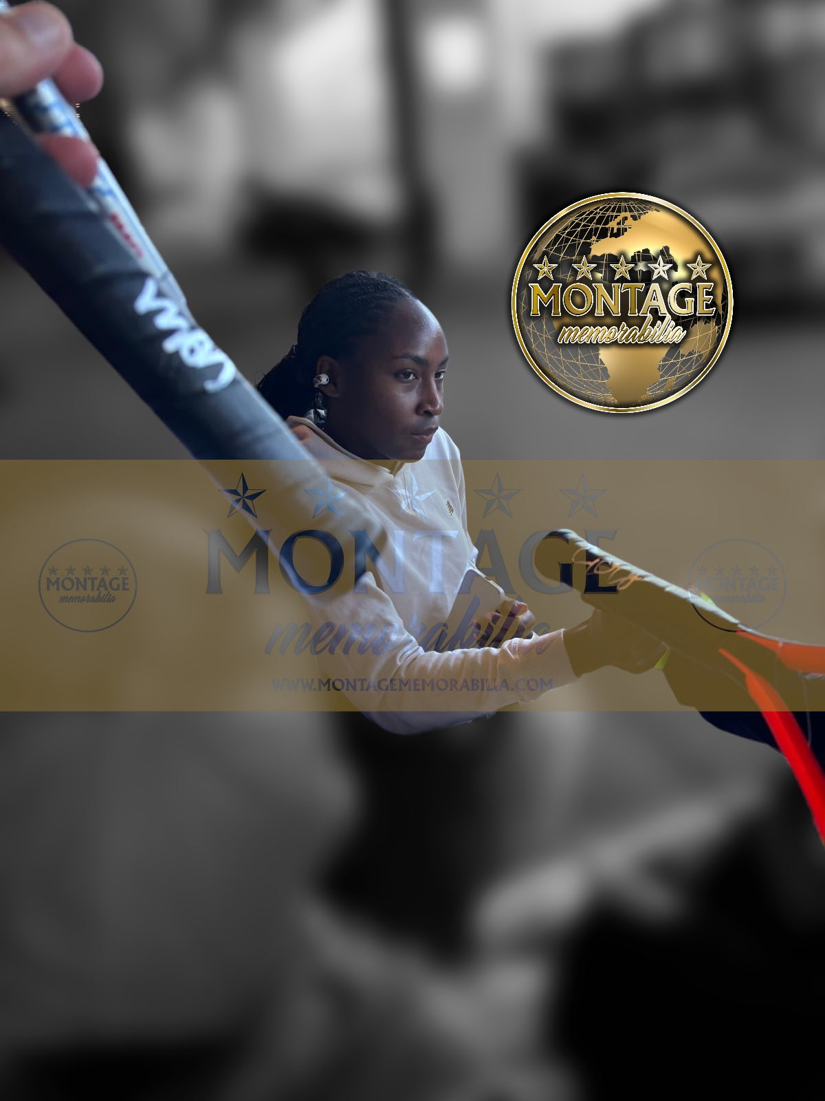 COCO GAUFF SIGNED HEAD TENNIS RACKET (ACG CERT AG18873)