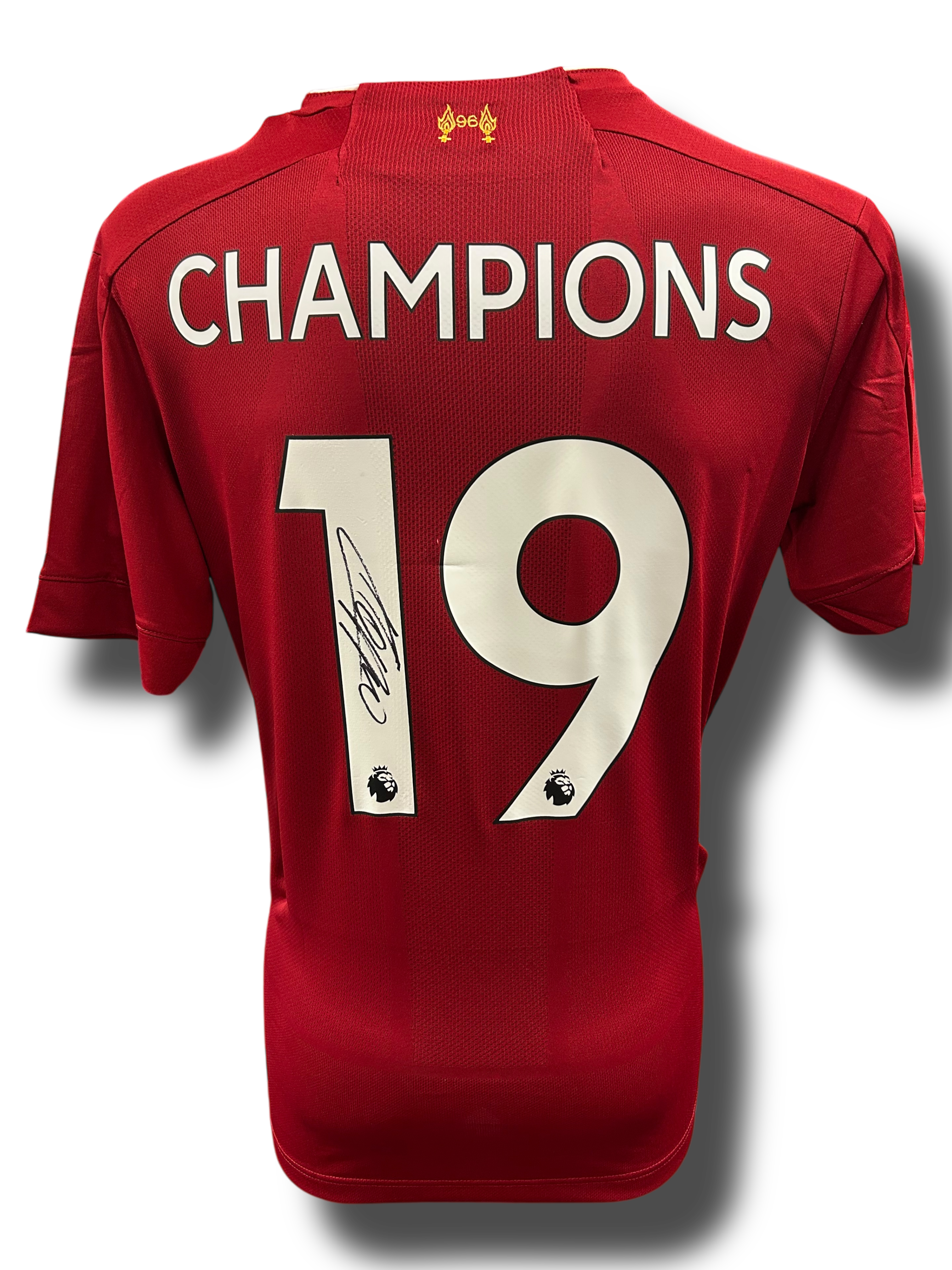 JURGEN KLOPP SIGNED 2019/20 LIVERPOOL FC LEAGUE CHAMPIONS SHIRT (AFTAL COA)