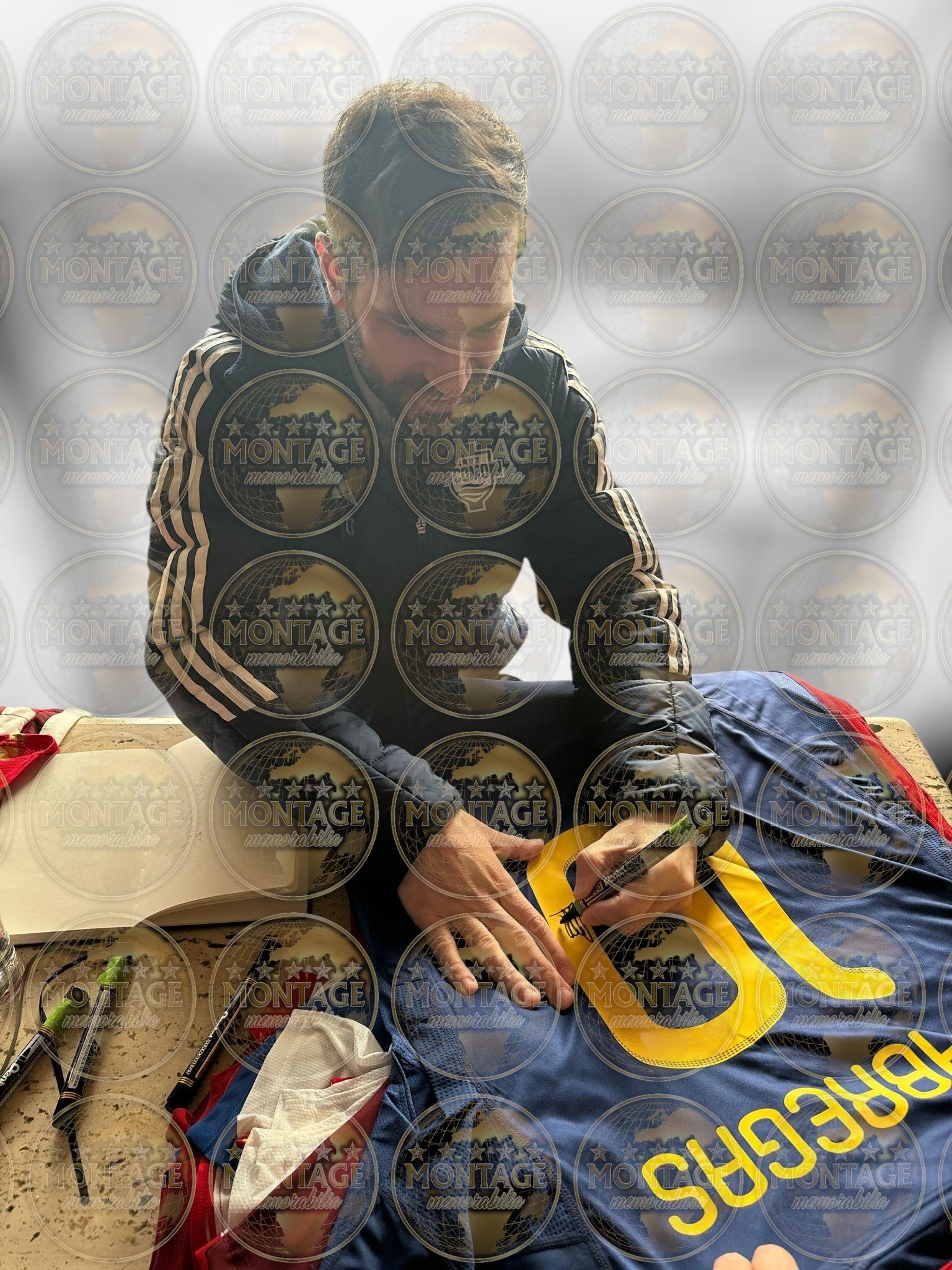 CESC FABREGAS SIGNED SPAIN WORLD CUP WIN 2010 AWAY SHIRT (ACG CERT AG17282)