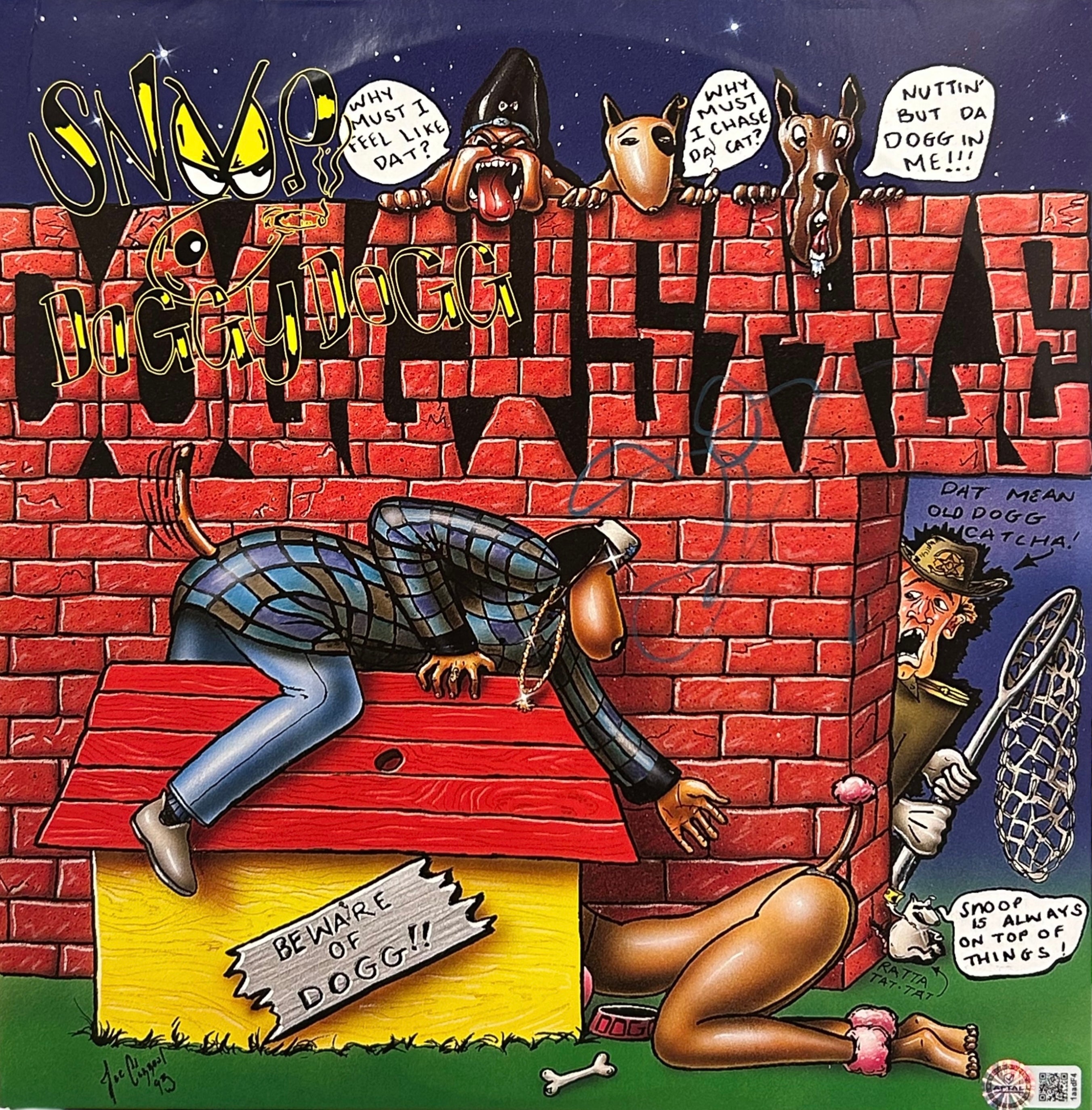 SNOOP DOGGY DOGG SIGNED DOGGYSTYLE VINYL ALBUM (AFTAL AUTHENTICATED)