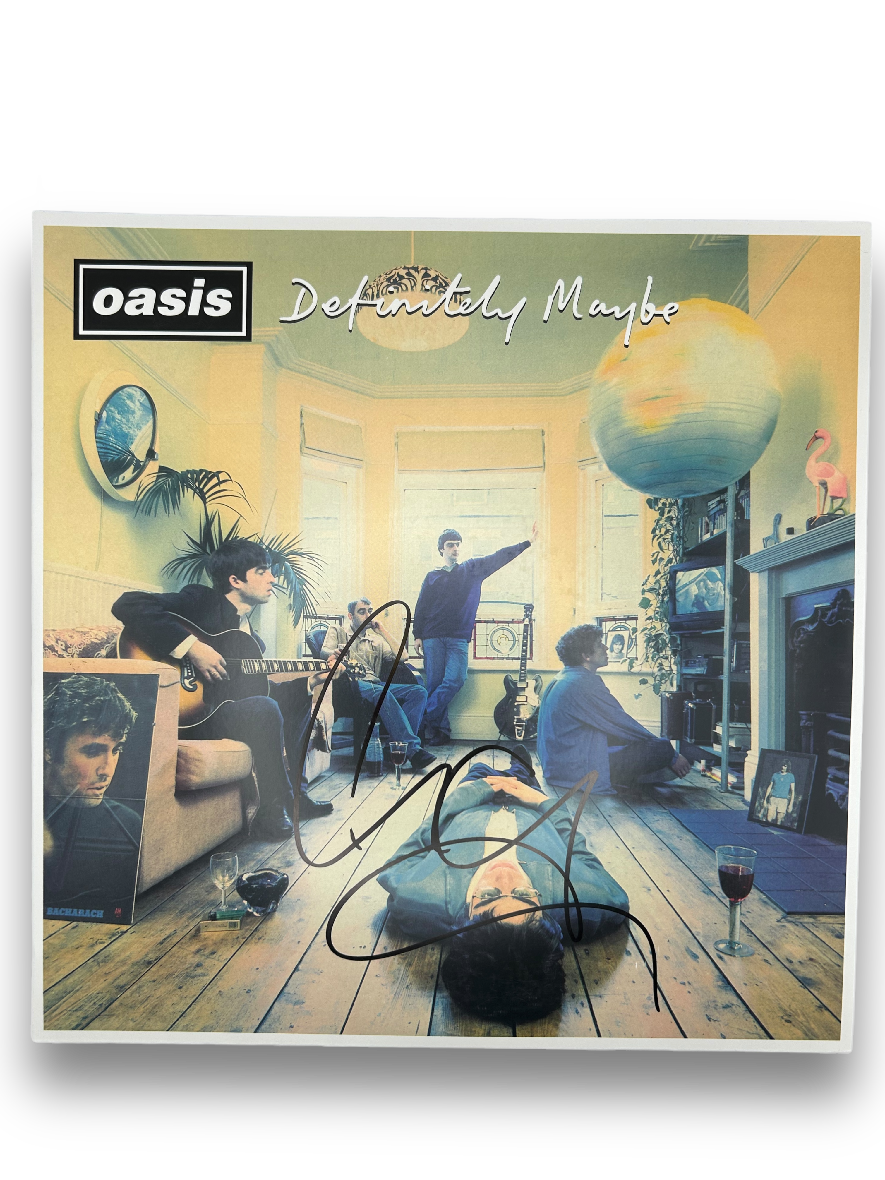 LIAM GALLAGHER SIGNED DEFINITELY MAYBE OASIS LP VINYL (AFTAL COA) 2