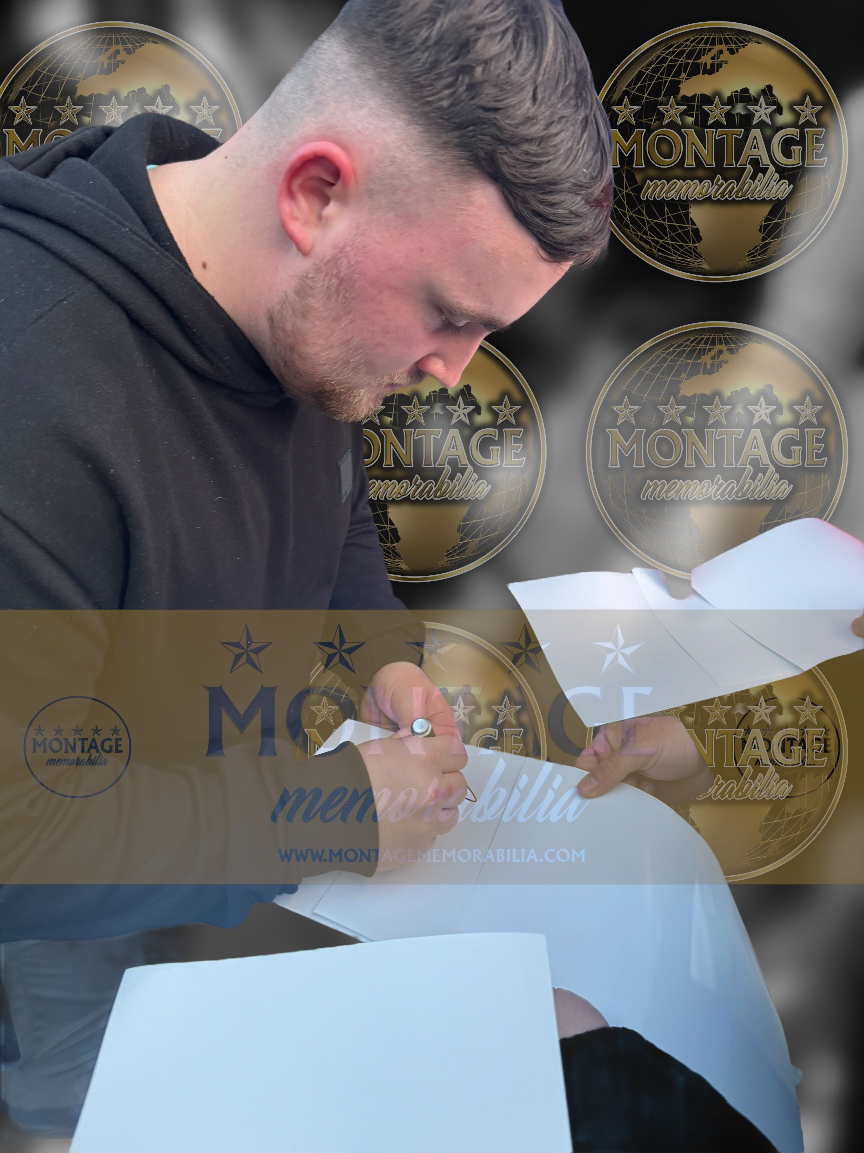 LUKE THE NUKE LITTLER SIGNED PREMIER LEAGUE DARTS CHAMPIONS 12x8 (AFTAL COA) 3