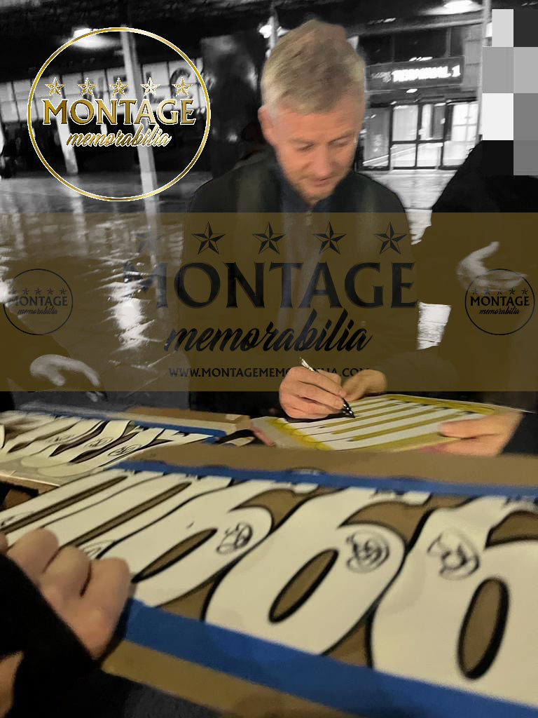 OLE GUNNER SOLSKJAER SIGNED 1999/20 MANCHESTER UTD HOME SHIRT (AFTAL COA)