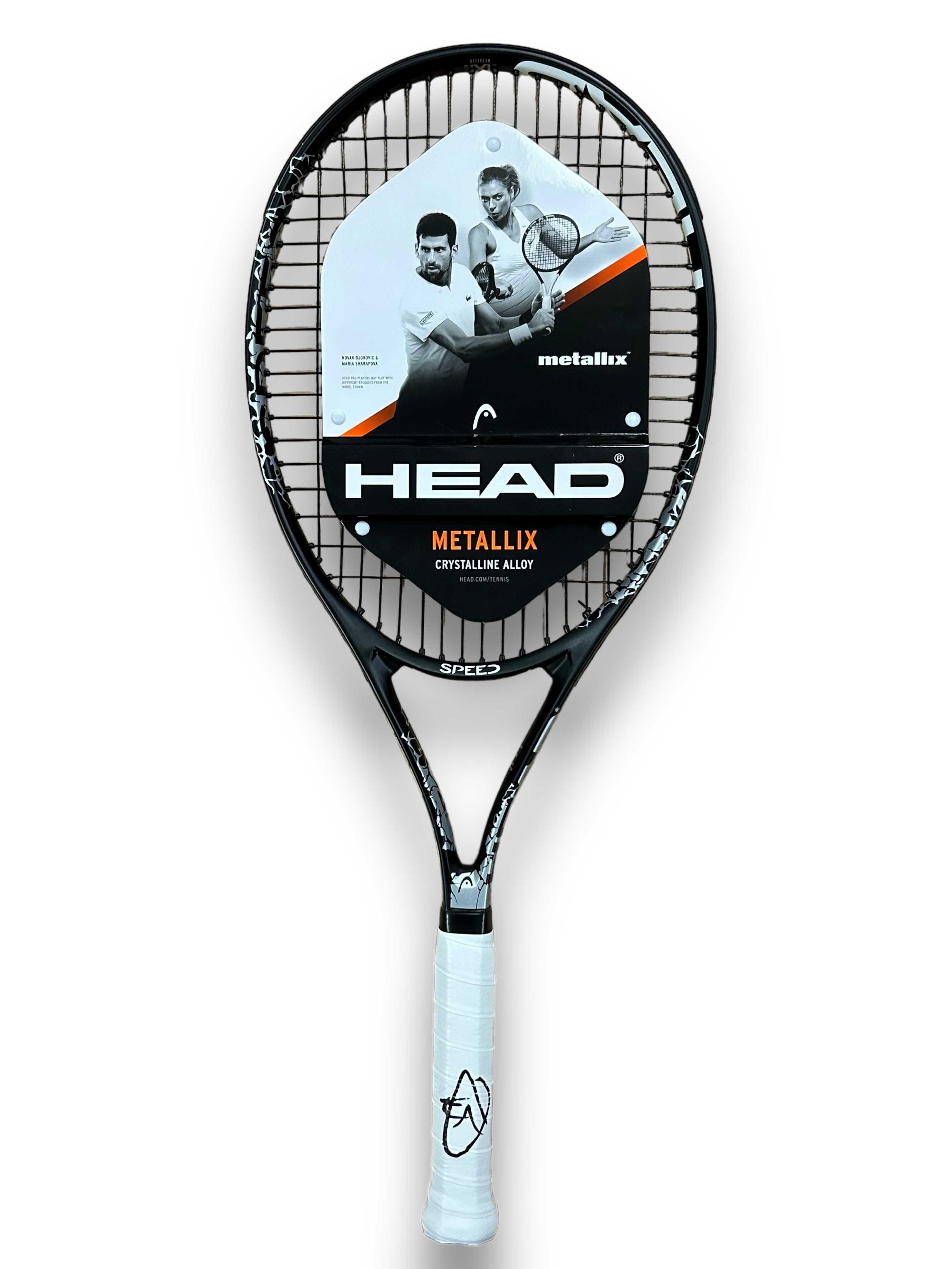 NOVAK DJOKOVIC SIGNED HEAD METALLIX TENNIS RACKET WIMBLEDON WINNER (AFTAL COA) 2