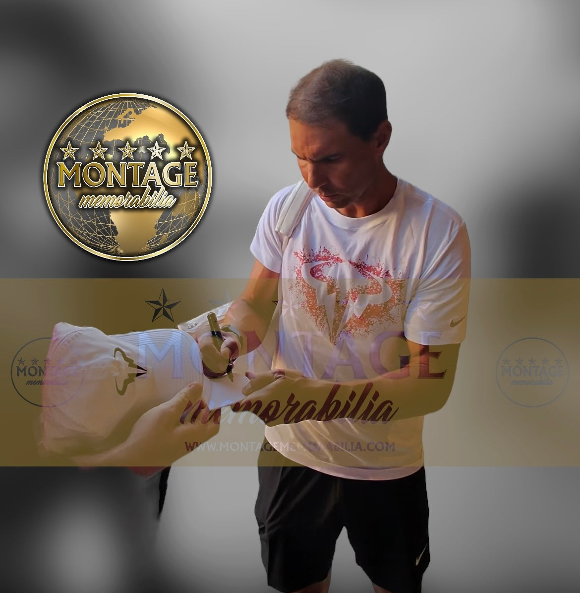 RAFAEL NADAL SIGNED WHITE NADAL NIKE TENNIS CAP (AFTAL COA)