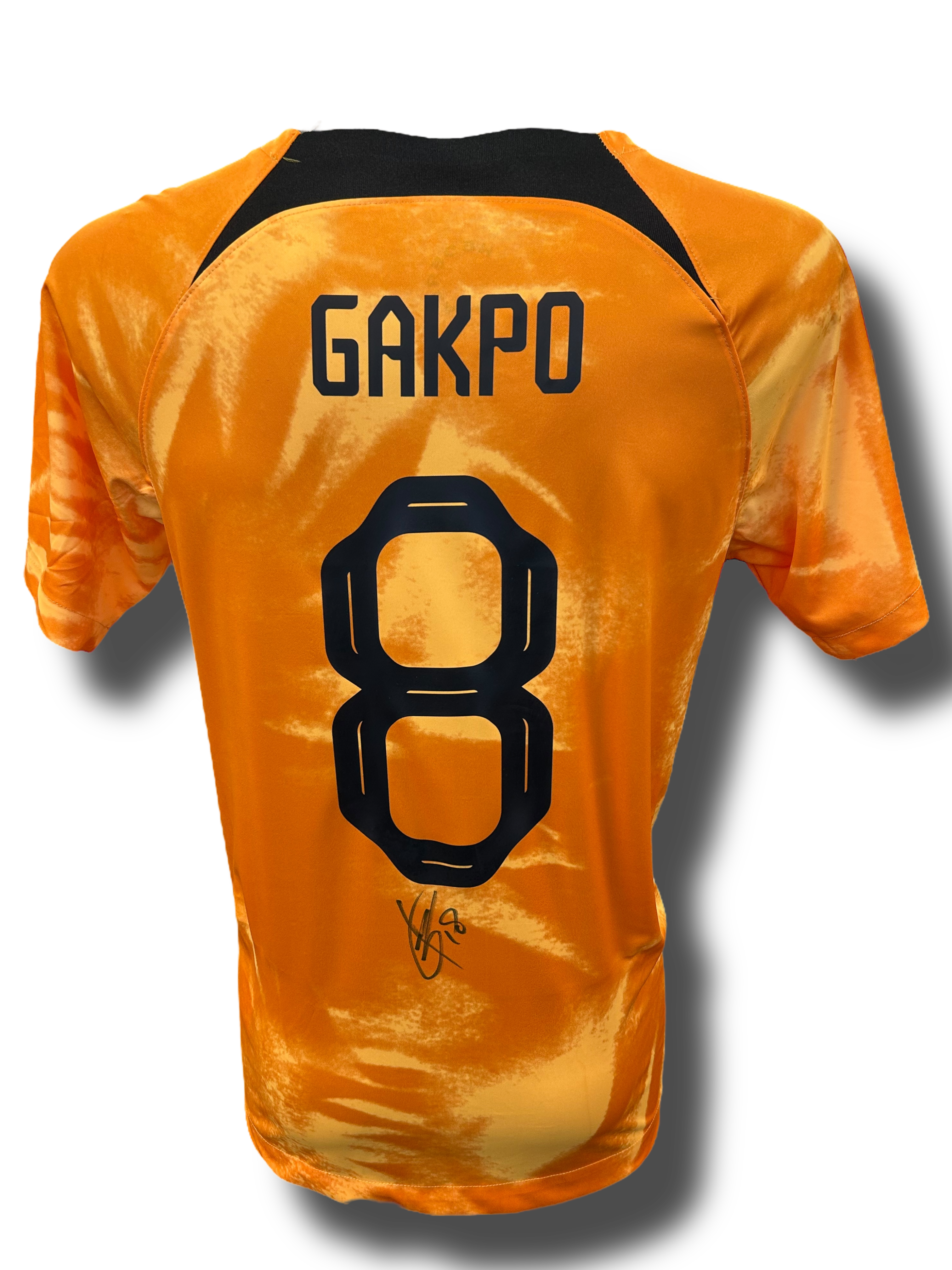 CODY GAKPO SIGNED 2022/24 NETHERLANDS HOLLAND HOME SHIRT (AFTAL COA)