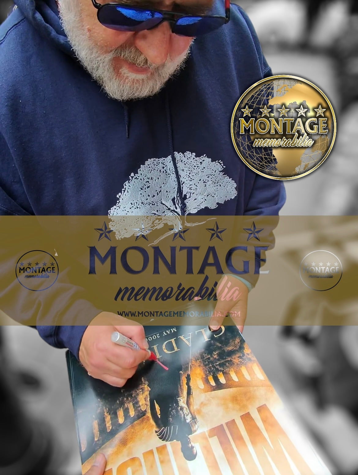 RUSSELL CROWE SIGNED 16x12 GLADIATOR MOVIE PHOTO (ACG CERT AG16704)