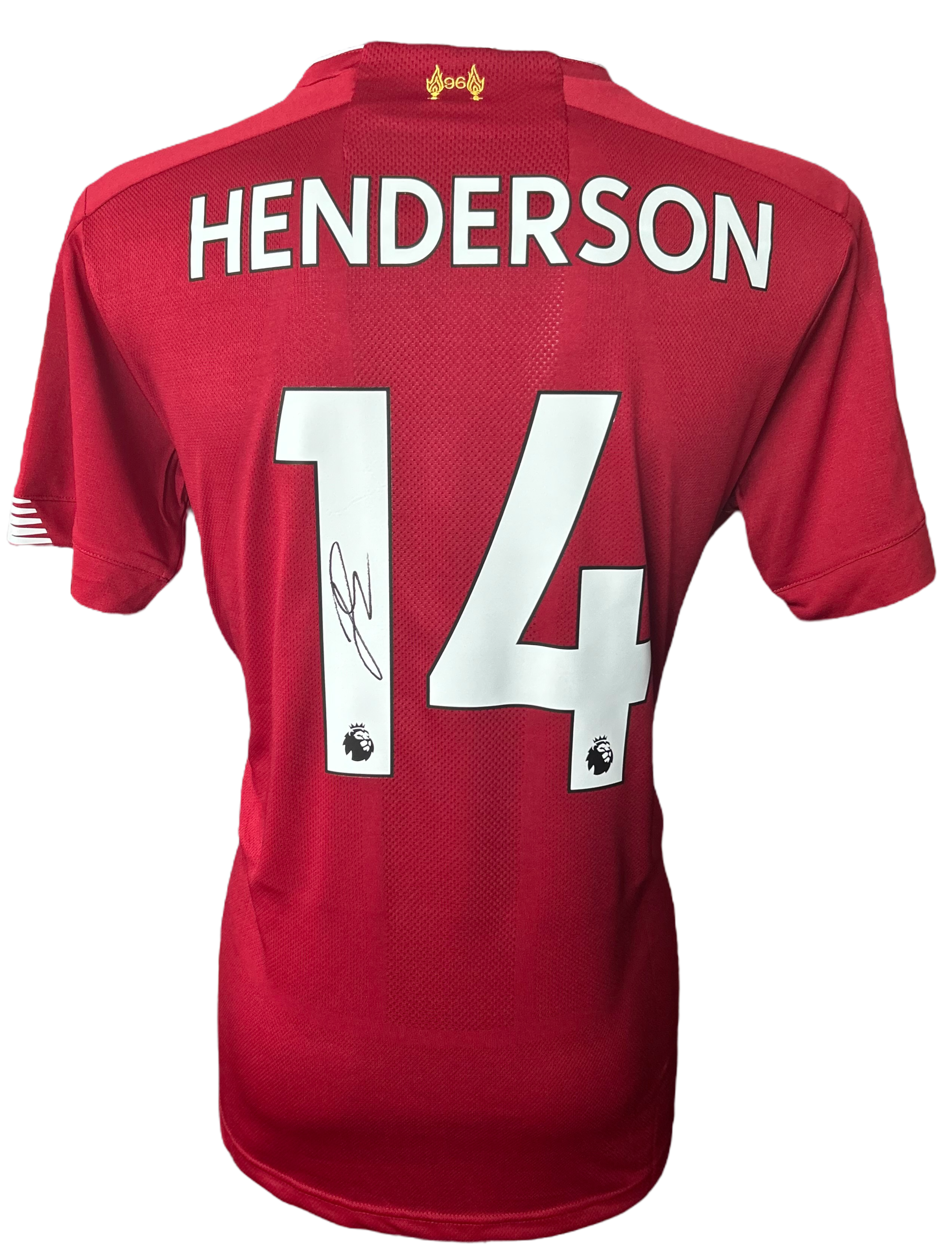 JORDAN HENDERSON SIGNED 2019/20 LIVERPOOL LEAGUE WINNERS SHIRT (AFTAL COA)