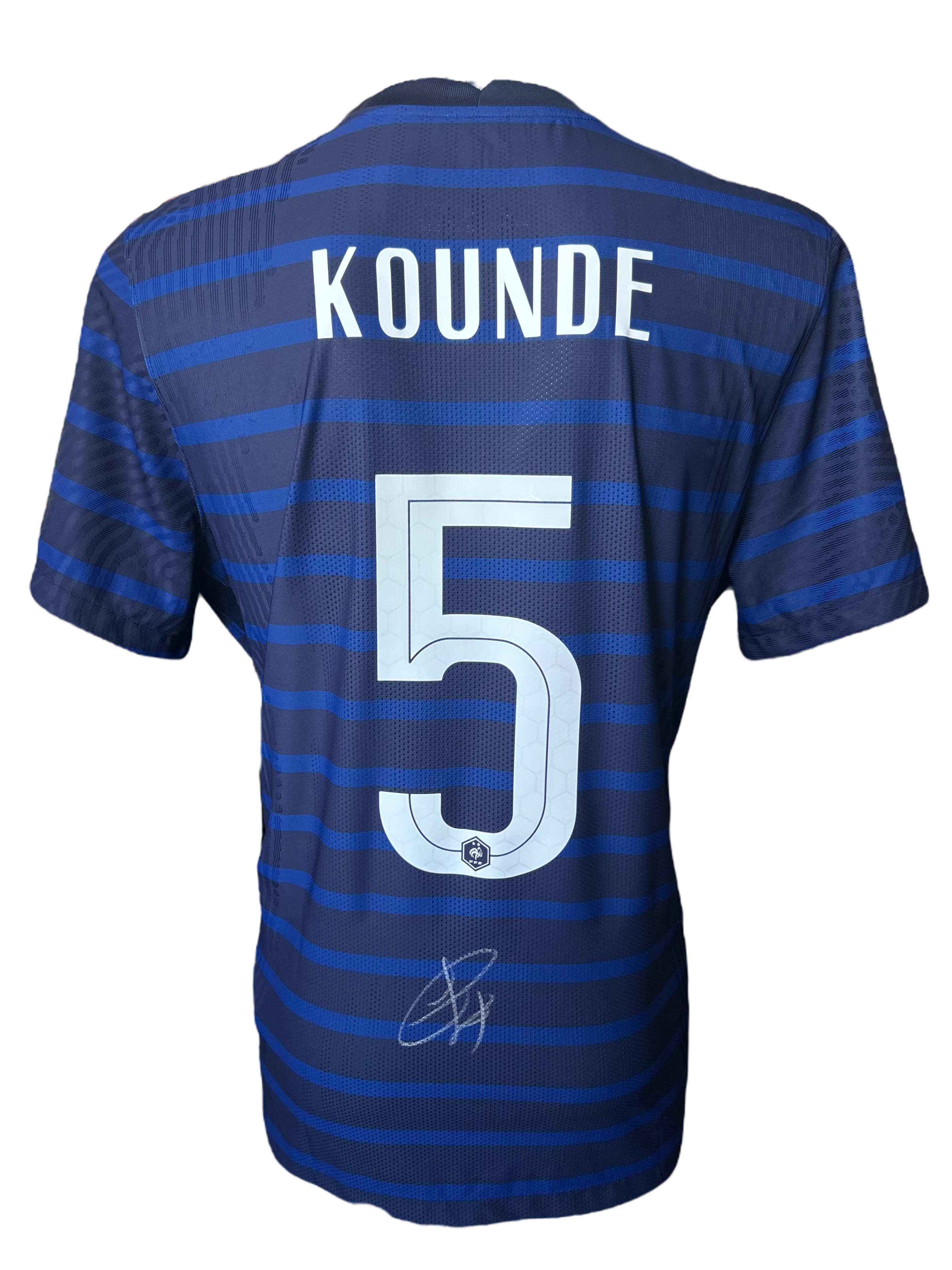 JULES KOUNDE SIGNED 2020/22 FRANCE VAPORKNIT HOME SHIRT (AFTAL COA)