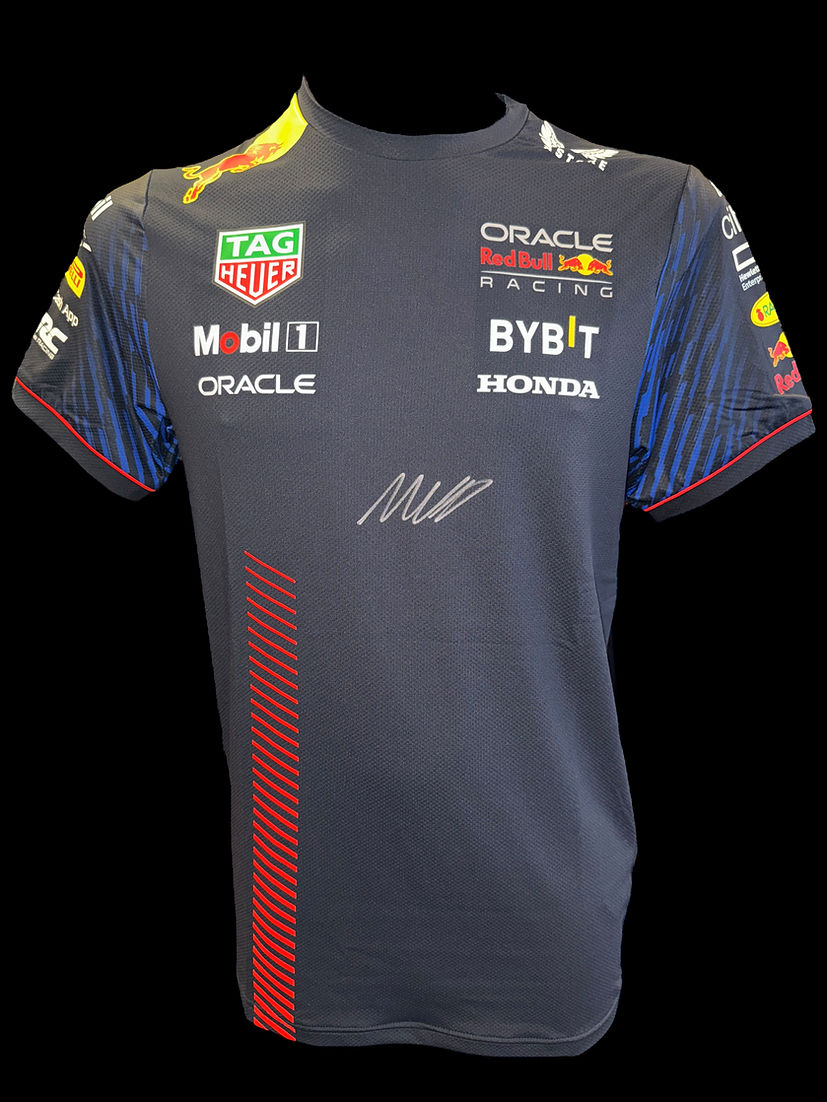 MAX VERSTAPPEN SIGNED CASTORE RED BULL ORACLE FORMULA 1 T-SHIRT (ACG CERT COA) 3