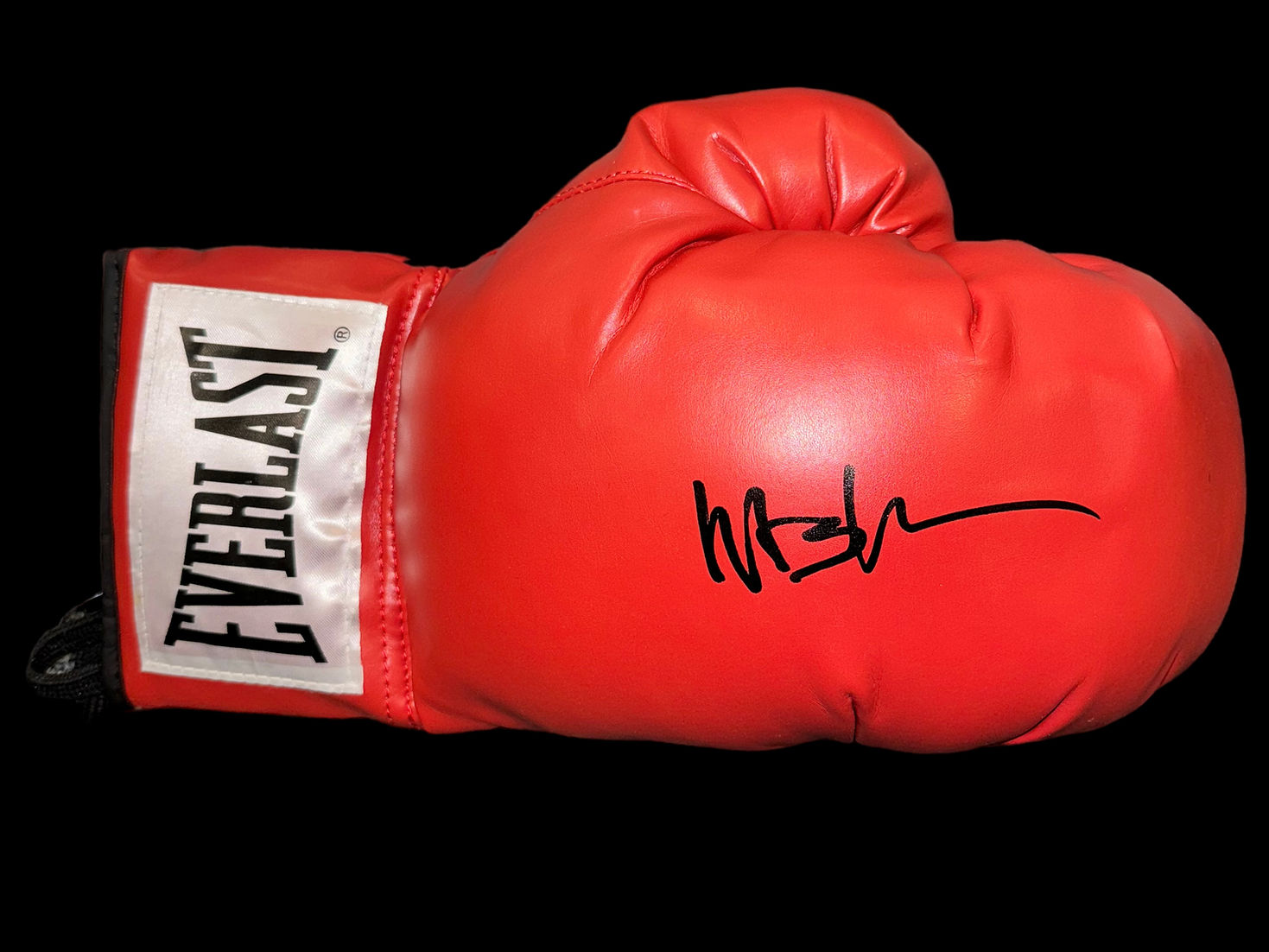 MICHAEL BUFFER SIGNED RED EVERLAST AUTOGRAPH BOXING GLOVE 3 (AFTAL COA)