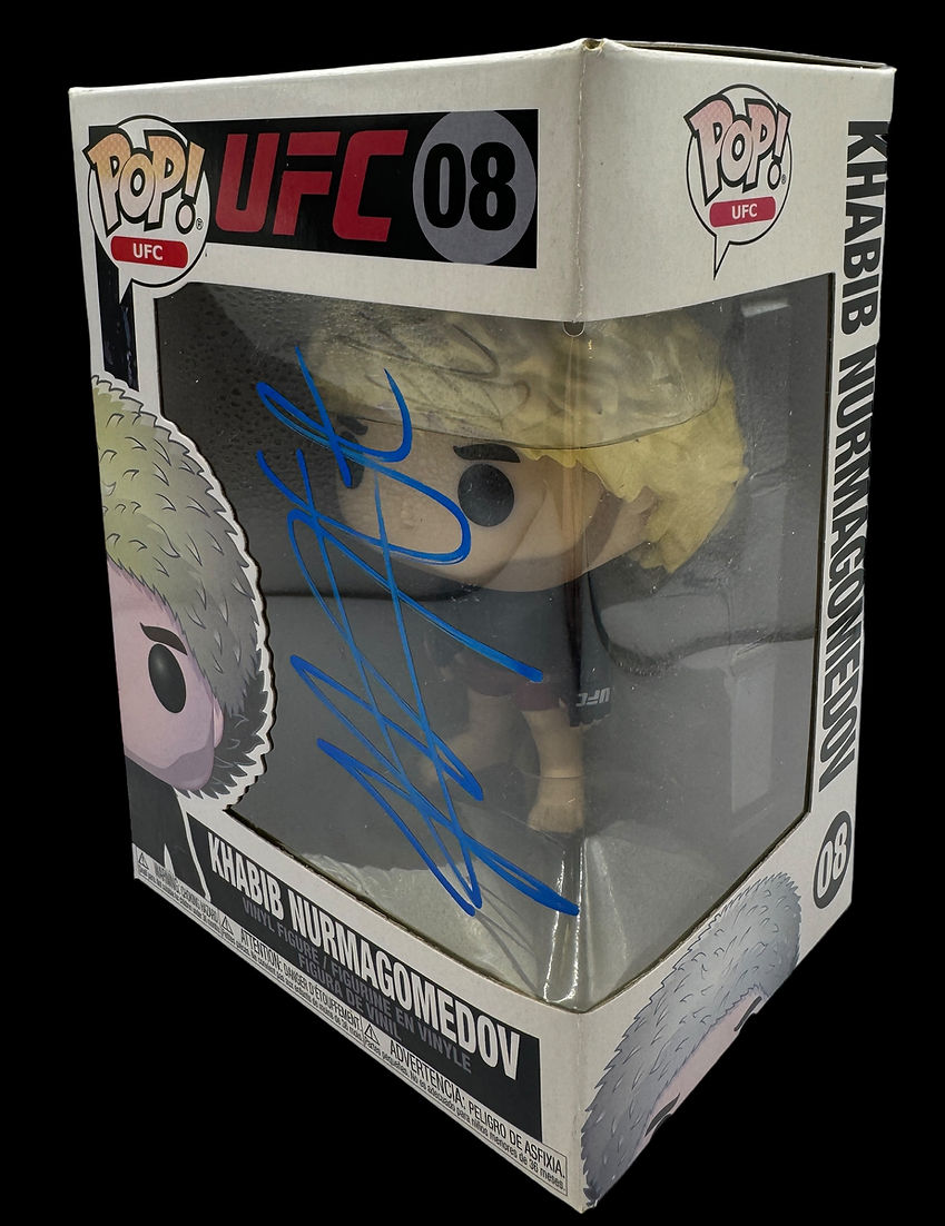 KHABIB NURMAGOMEDOV SIGNED UFC RARE FUNKO POP! #08 (AFTAL COA)
