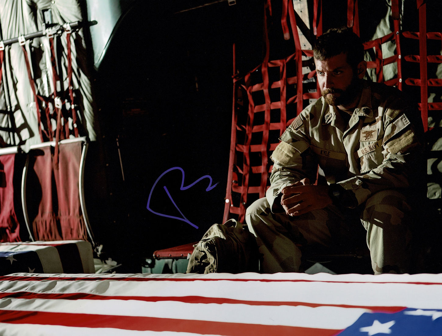 BRADLEY COOPER SIGNED 14x11 PHOTOGRAPH AMERCAN SNIPER (AFTAL COA)
