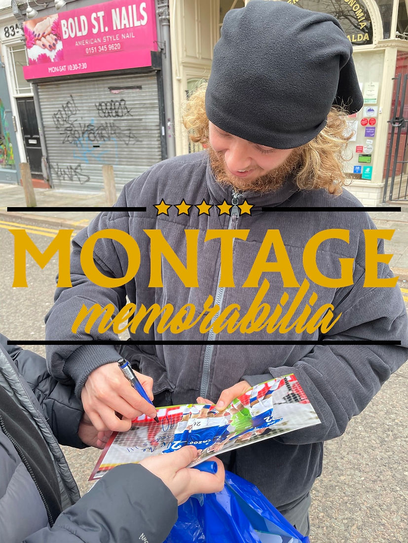 BEN GODFREY & TOM DAVIES SIGNED 12x8 ANFIELD WIN (AFTAL COA)