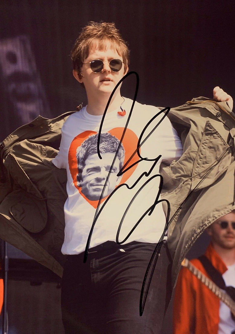 LEWIS CAPALDI SIGNED 12X8 GLASTONBURY MUSIC PHOTOGRAPH (AFTAL COA)