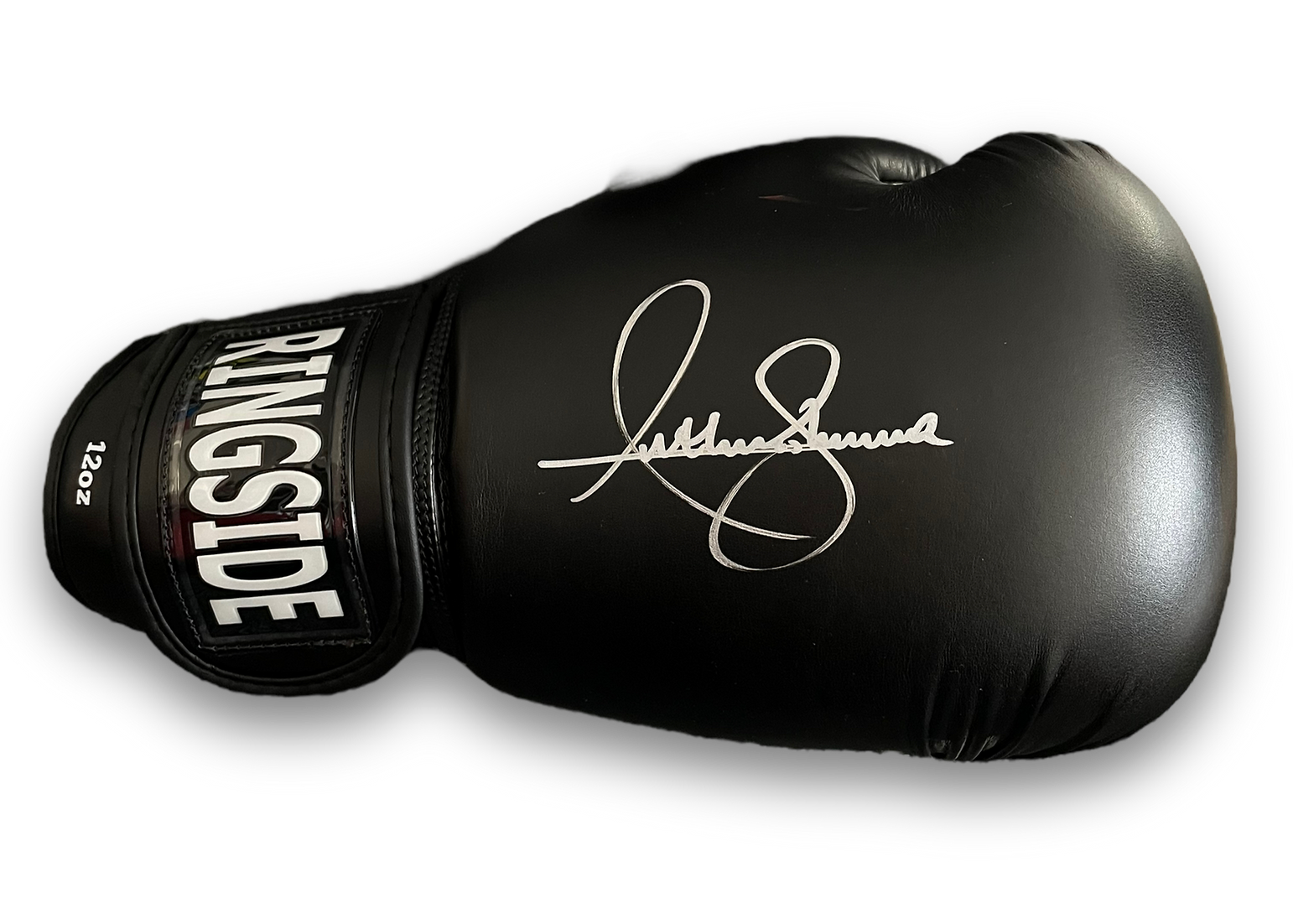 ANTHONY JOSHUA SIGNED BLACK RINGSIDE AUTOGRAPH BOXING GLOVE (AFTAL COA)