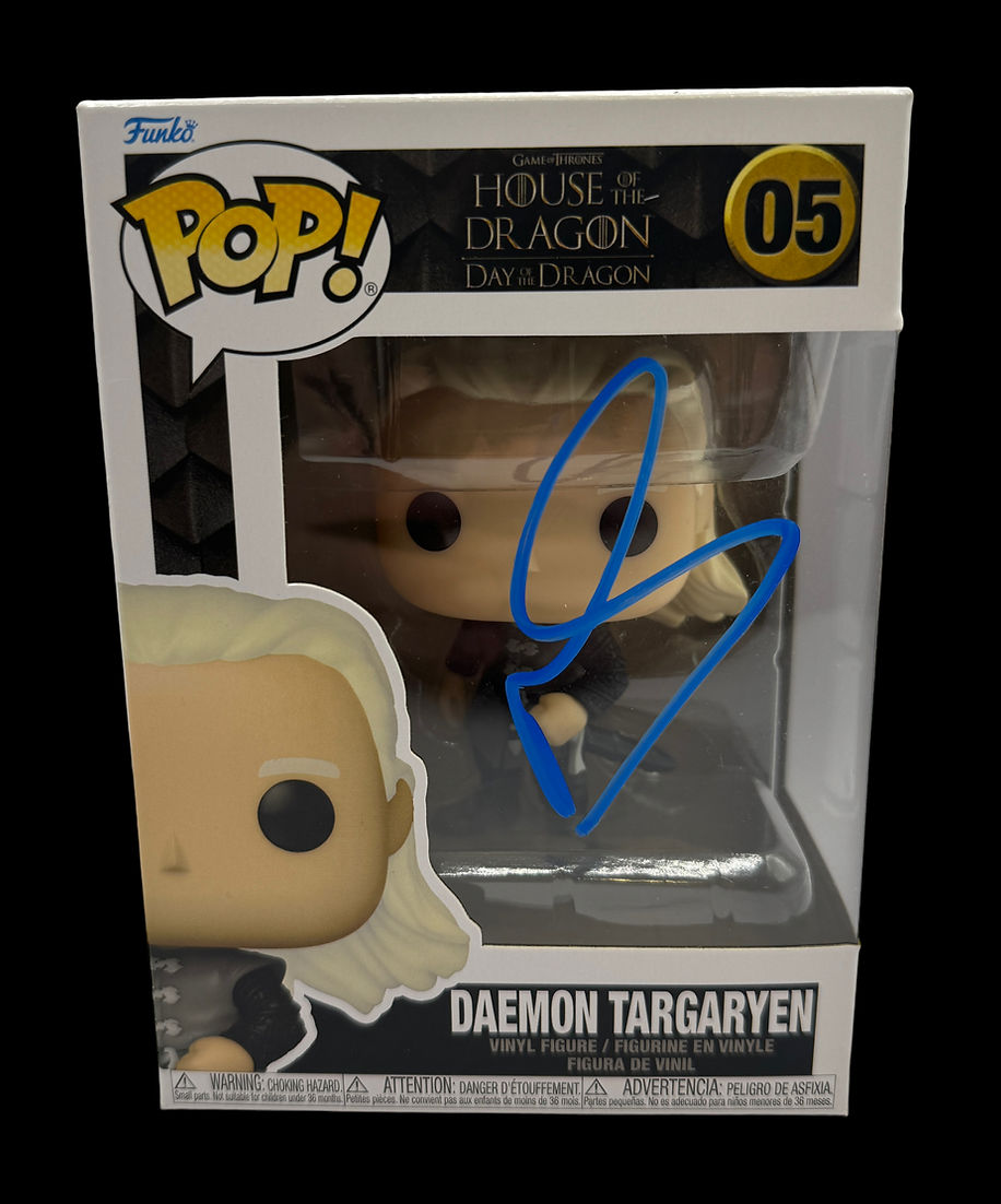 MATT SMITH SIGNED HOUSE OF DRAGONS DAEMON TARGARYEN FUNKO POP! #05 (AFTAL COA) 2