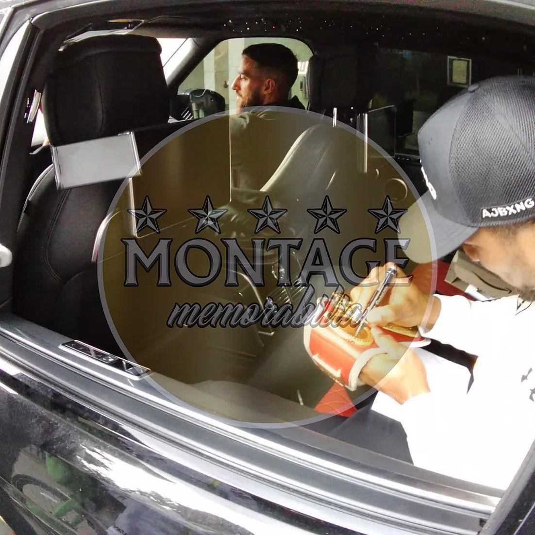 ANTHONY JOSHUA & OLEKSANDR USYK SIGNED IBF BOXING MINI CHAMPION BELT (AFTAL COA)