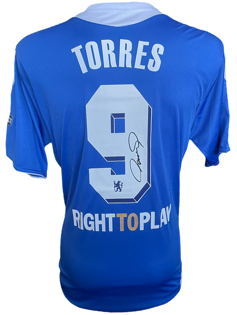 FERNANDO TORRES SIGNED CHELSEA 2012 MUNICH UCL WINNERS HOME SHIRT (AFTAL COA)