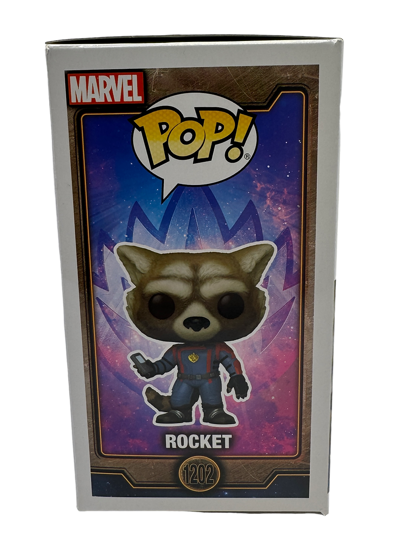 BRADLEY COOPER SIGNED ROCKET FUNKO POP! #1202 (AFTAL COA)