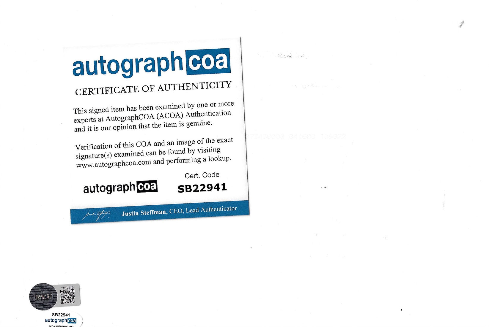 50 CENT GET RICH OR DIE TRYIN' SIGNED 12X8 PHOTO RAPPER ACOA RACC COA