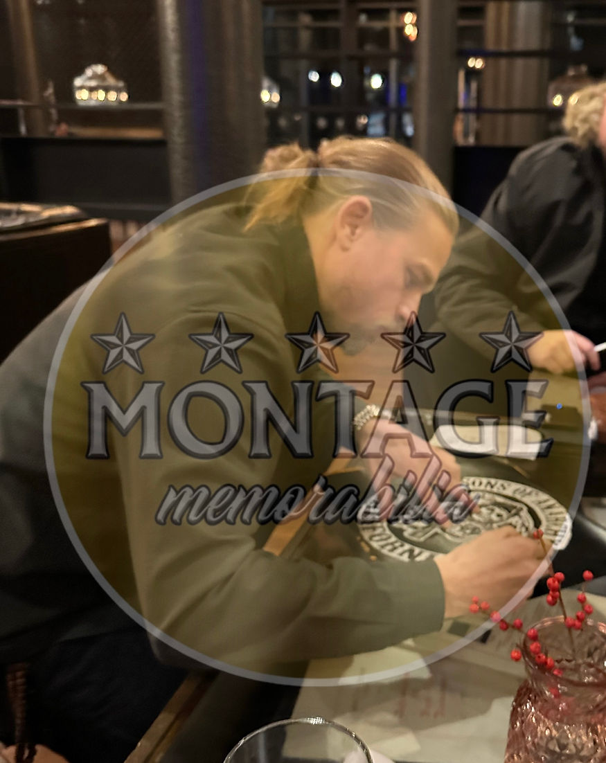 CHARLIE HUNNAM SIGNED JAX TELLER SONS OF ANARCHY 16x12 PHOTO (ACG CERT AG16690)