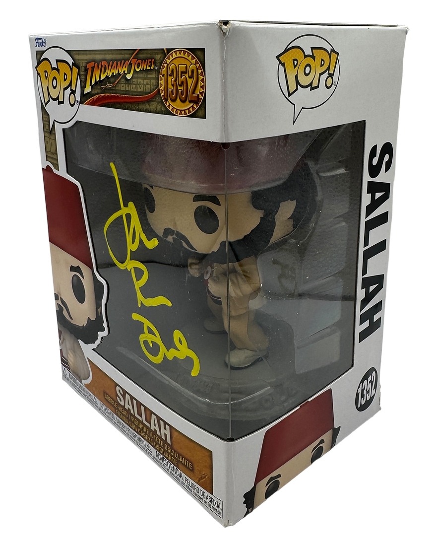 JOHN RHYS-DAVIES SIGNED SALLAH INDIANA JONES FUNKO POP! #1352 (AFTAL COA)