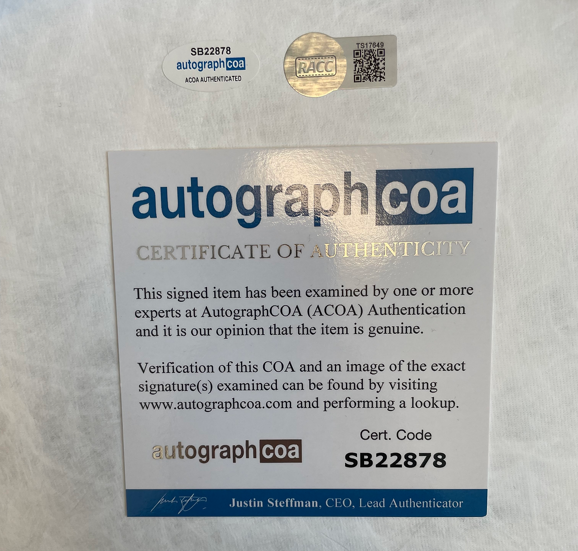 KINGS OF LEON BAND SIGNED 12" DRUMSKIN (ACOA RACC COA)