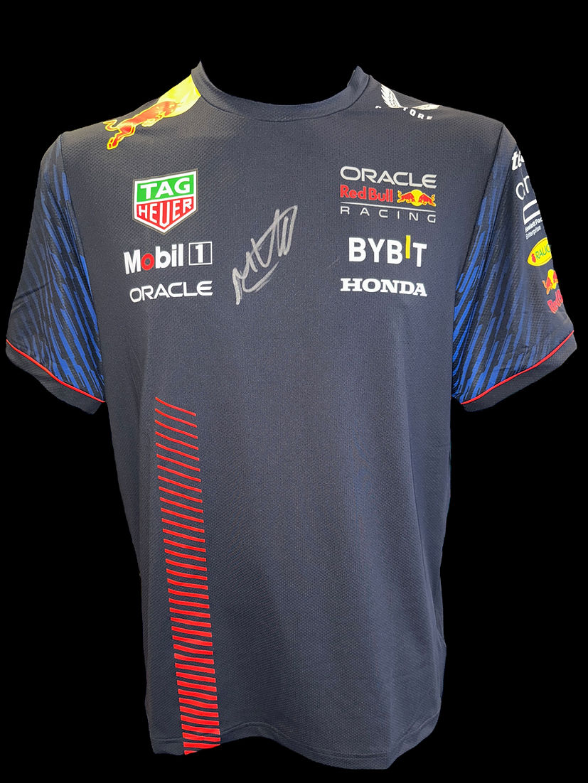 MAX VERSTAPPEN SIGNED CASTORE RED BULL ORACLE FORMULA 1 T-SHIRT (ACG CERT COA) 4