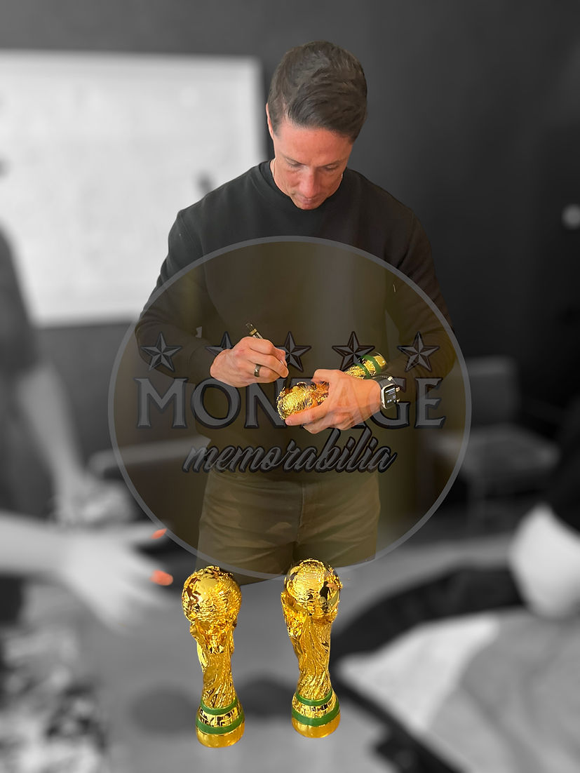 FERNANDO TORRES SIGNED MINI 27CM WORLD CUP REPLICA SPAIN 2010 (AFTAL COA)