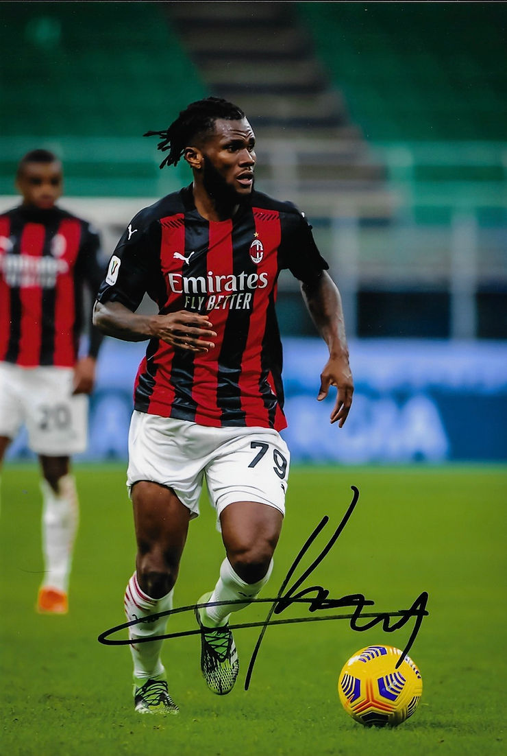 FRANCK KESSIE SIGNED AC MILAN 12x8 PHOTOGRAPH (AFTAL COA)