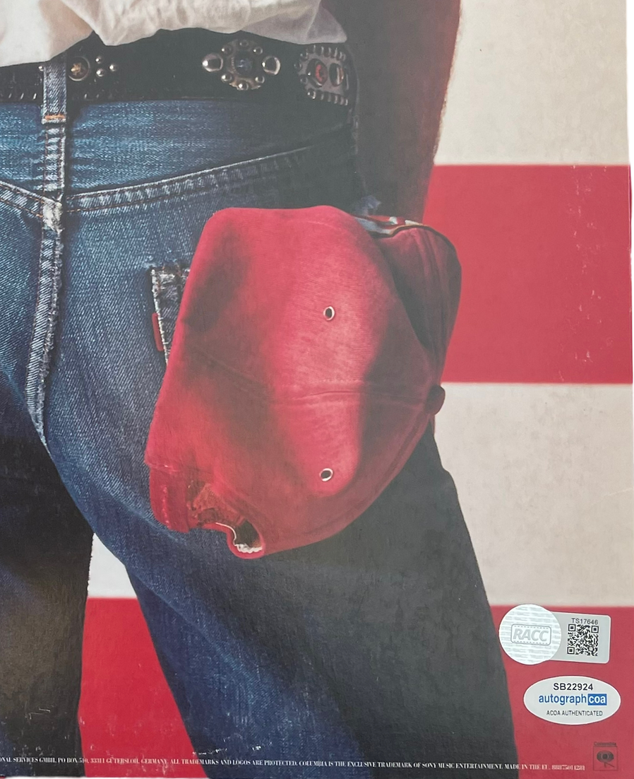 BRUCE SPRINGSTEEN SIGNED BORN IN THE USA VINYL LP (ACOA RACC COA) 2