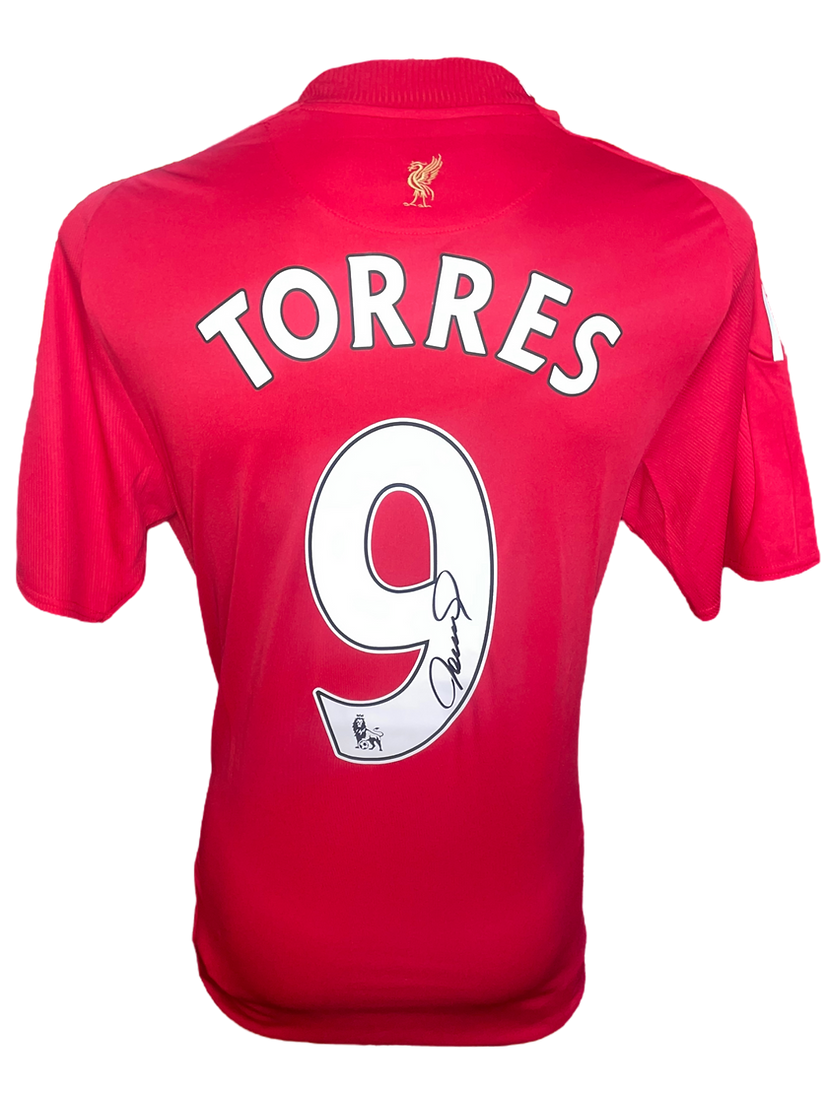 FERNANDO TORRES SIGNED LIVERPOOL 2008/10 HOME SHIRT (AFTAL COA)