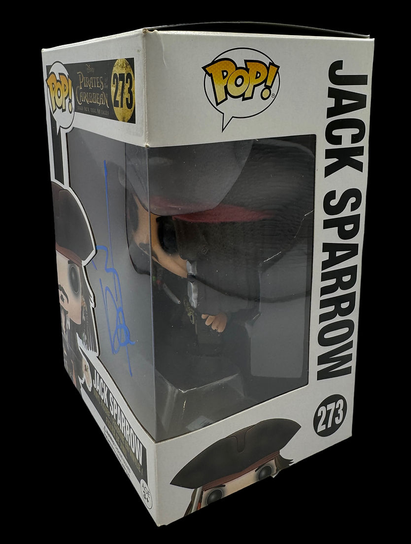 JOHNNY DEPP SIGNED JACK SPARROW FUNKO POP! #273 (AFTAL COA)