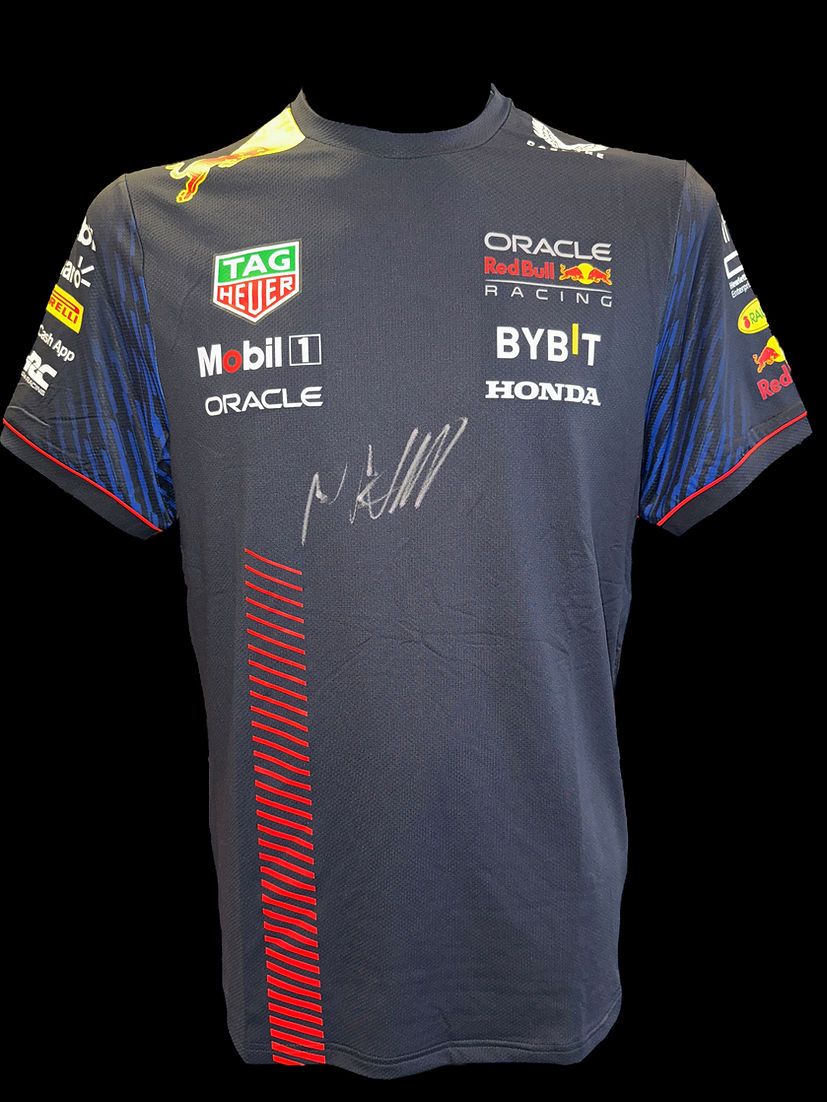 MAX VERSTAPPEN SIGNED CASTORE RED BULL ORACLE FORMULA 1 T-SHIRT (ACG CERT COA) 2