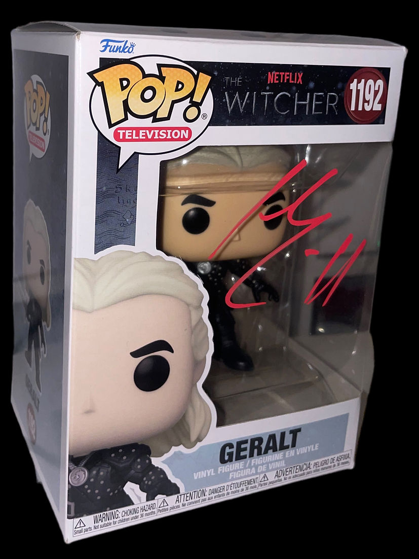 HENRY CAVILL SIGNED GERALT THE WITCHER #1192 FUNKOPOP (AFTAL COA) 2