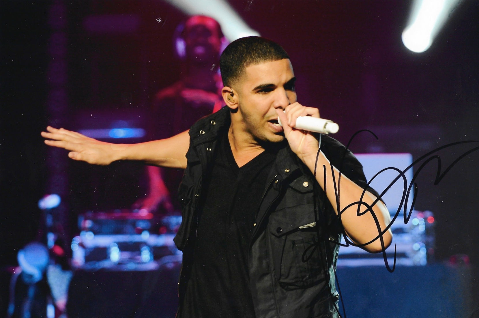 DRAKE SIGNED 12X8 PHOTO DRIZZY RAPPER OVO (ACOA RACC COA) 2