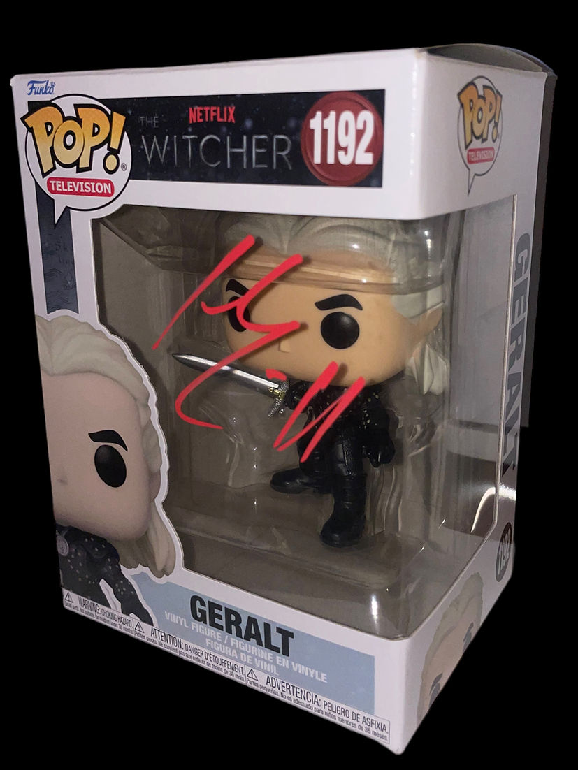 HENRY CAVILL SIGNED GERALT THE WITCHER #1192 FUNKOPOP (AFTAL COA) 2