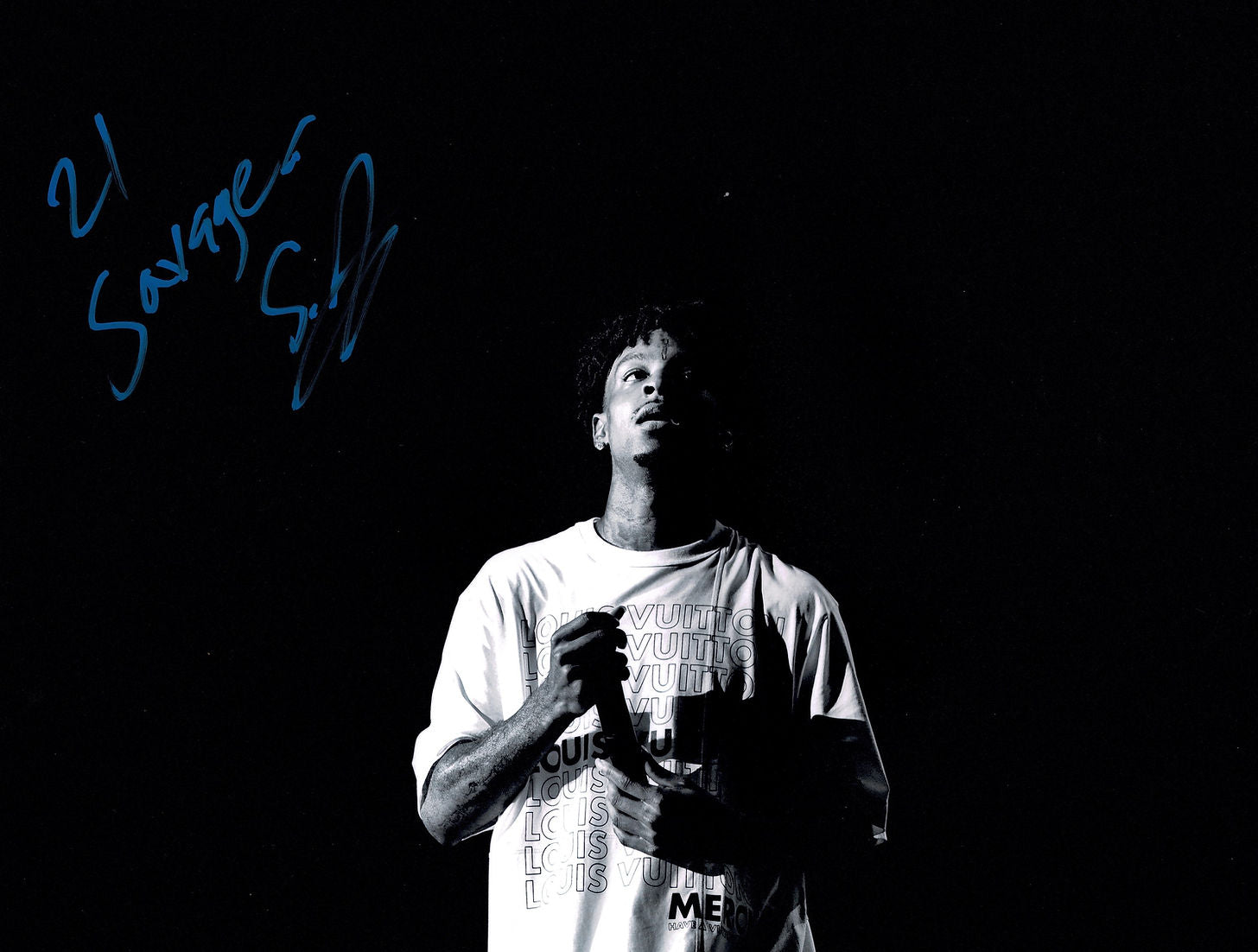 21 SAVAGE SIGNED 14x11 PHOTO AMERICAN DREAM (AFTAL COA)