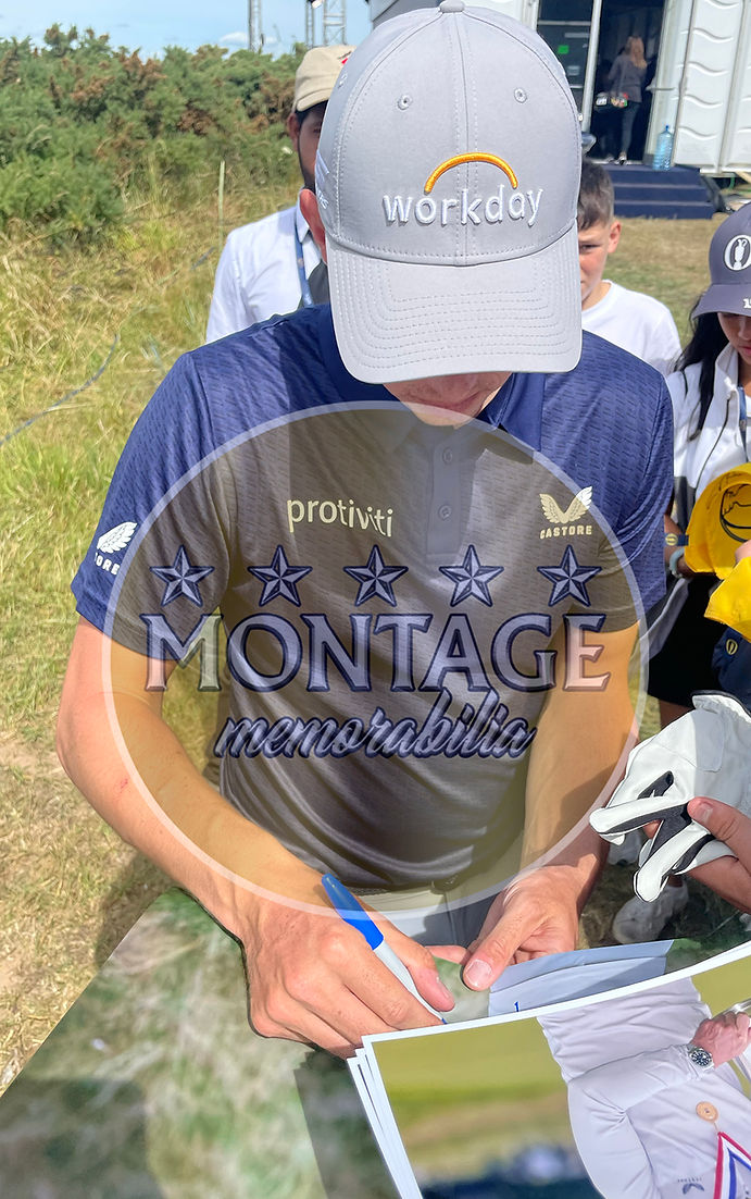 MATT FITZPATRICK SIGNED 16X12 US OPEN WINNER GOLF PHOTOGRAPH 2 (AFTAL COA)