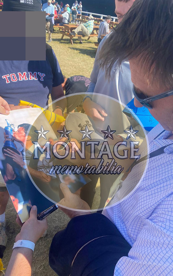 NICK FALDO SIGNED 16X12 THE OPEN ST ANDREWS GOLF PHOTOGRAPH (AFTAL COA)