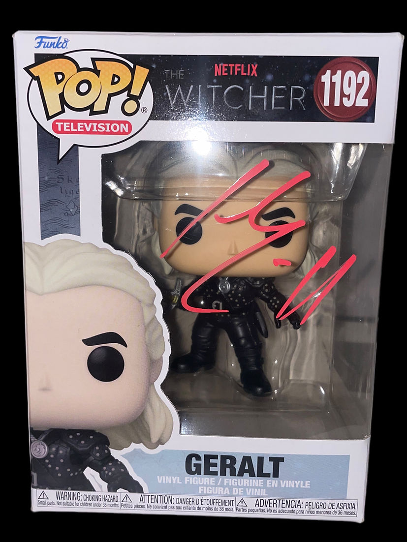 HENRY CAVILL SIGNED GERALT THE WITCHER #1192 FUNKOPOP (AFTAL COA) 2