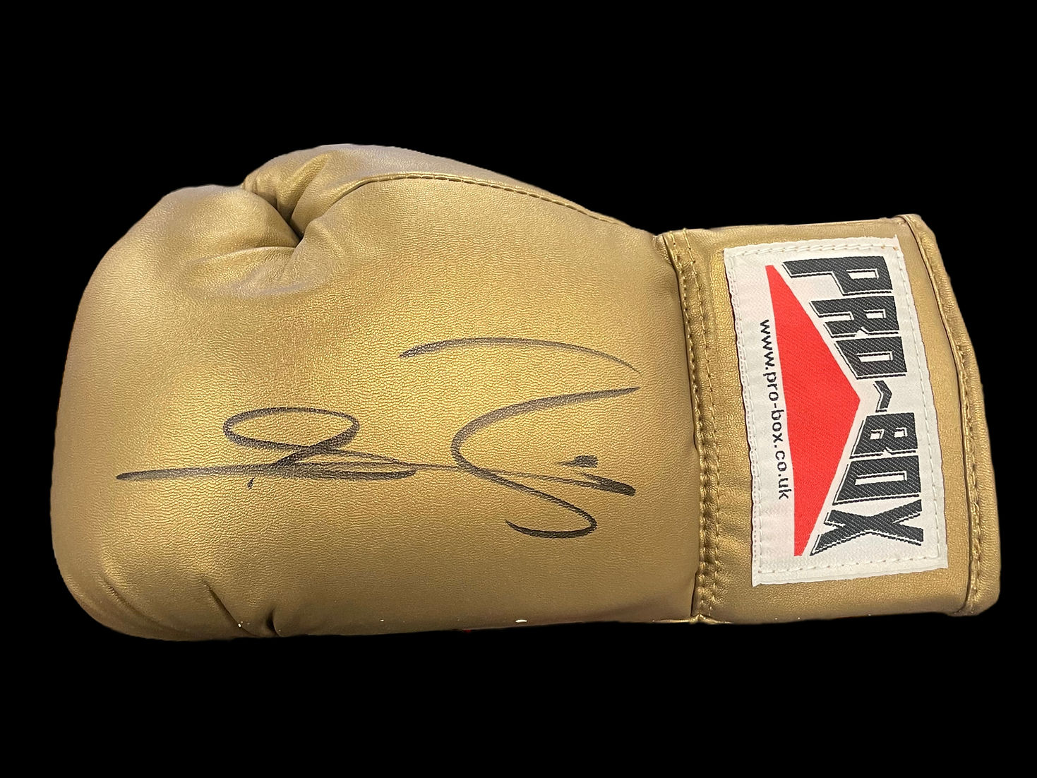 CONNOR BENN SIGNED GOLD PRO BOX AUTOGRAPH BOXING GLOVE 2 (AFTAL COA)